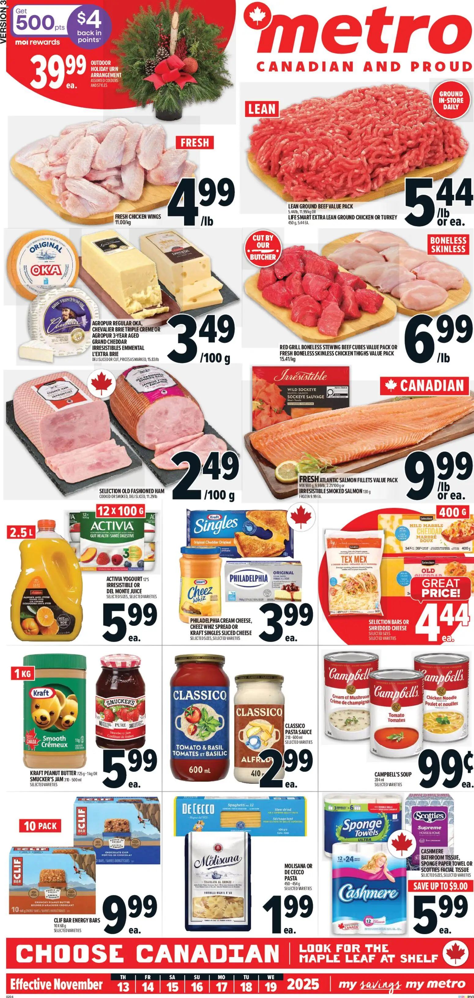 Metro flyer valid from 13.11.2025 | Page: 2 | Products: Grill, Shelf, Cheese, Juice