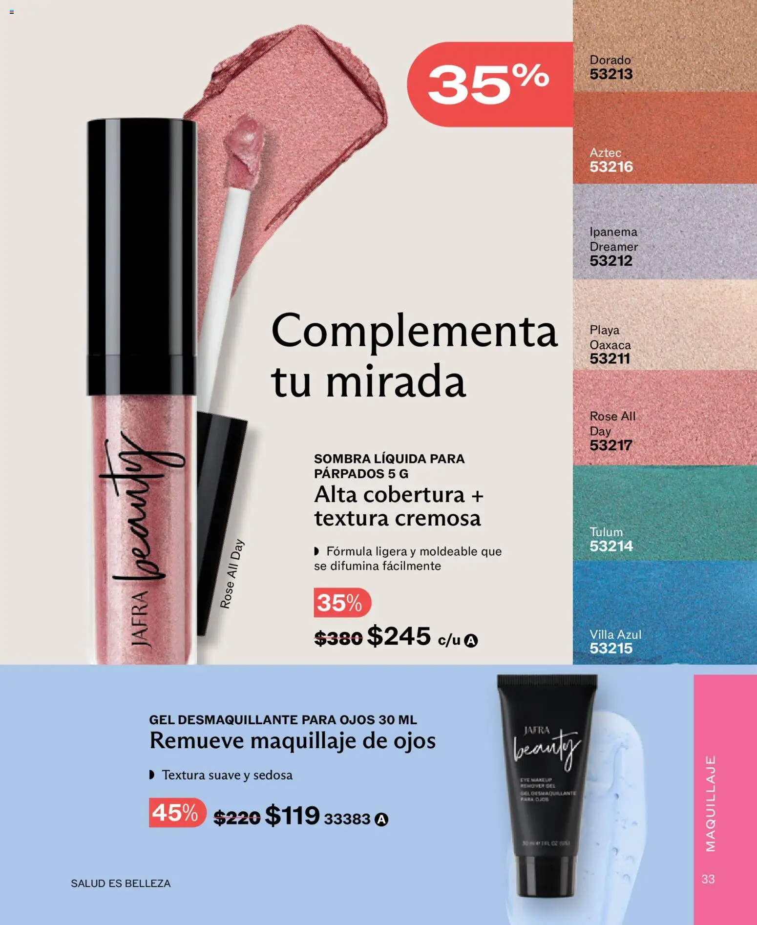 Nuevas ofertas de JAFRA válidas en toda la República Mexicana desde el 01.01.2026. ¡Encuentra las mejores ofertas en JAFRA catálogo! | Página: 33