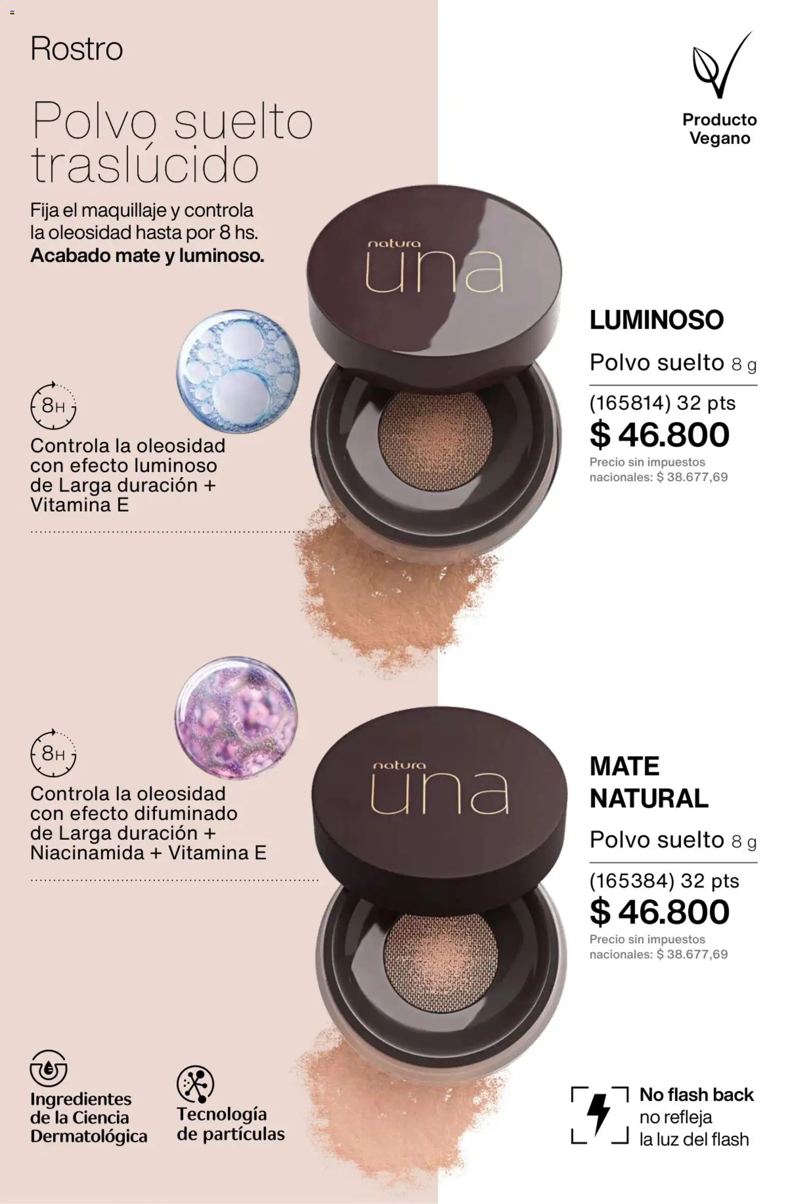 Catálogo Natura Ciclo 1/2026 │ válido desde el 06.01.2026 | Página: 121 | Productos: Mate, Maquillaje, Polvo