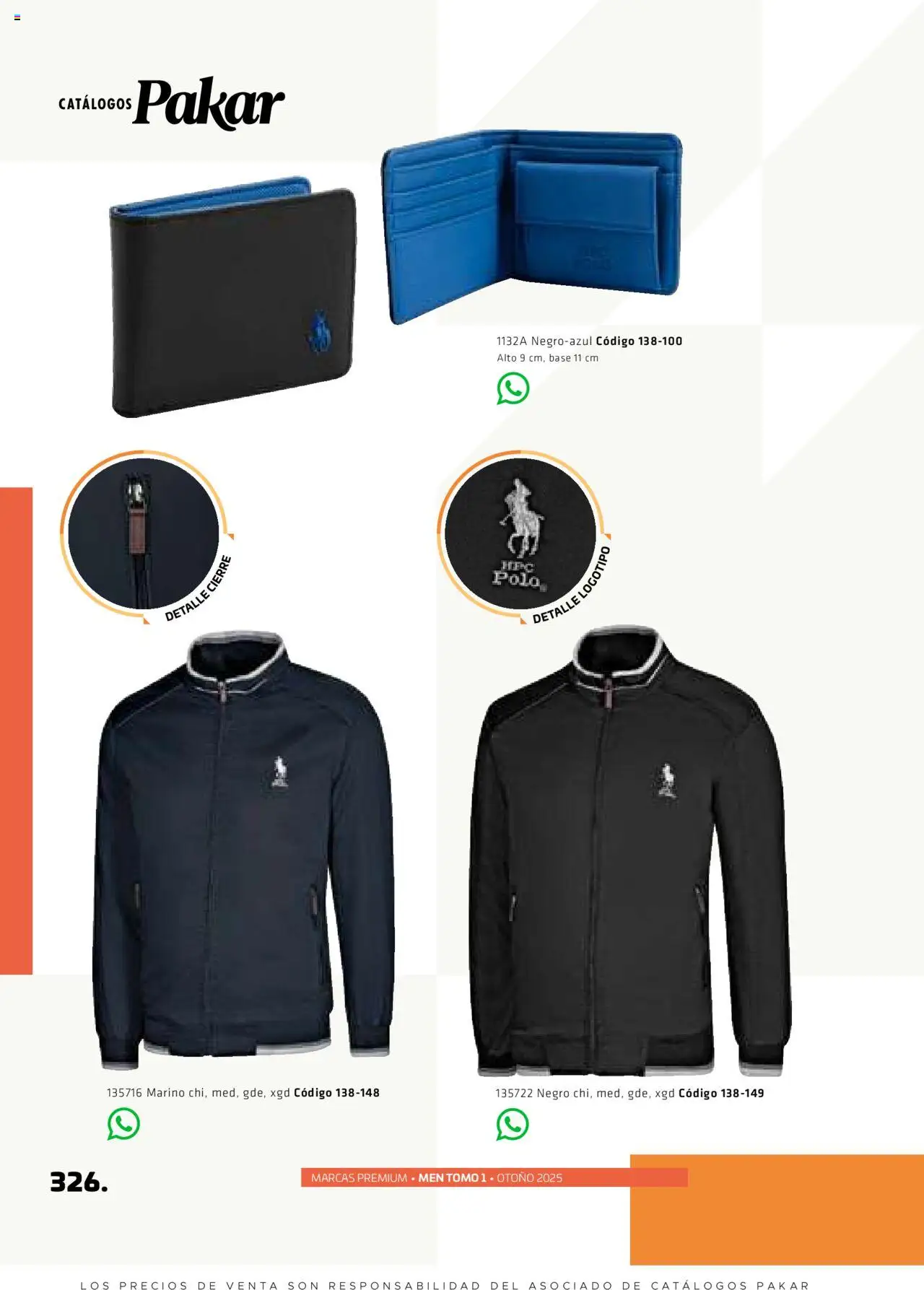 Nuevas ofertas de SC Pakar válidas en toda la República Mexicana desde el 29.08.2025. ¡Encuentra las mejores ofertas en SC Pakar - Catálogo Otoño Men Tomo 1! | Página: 326