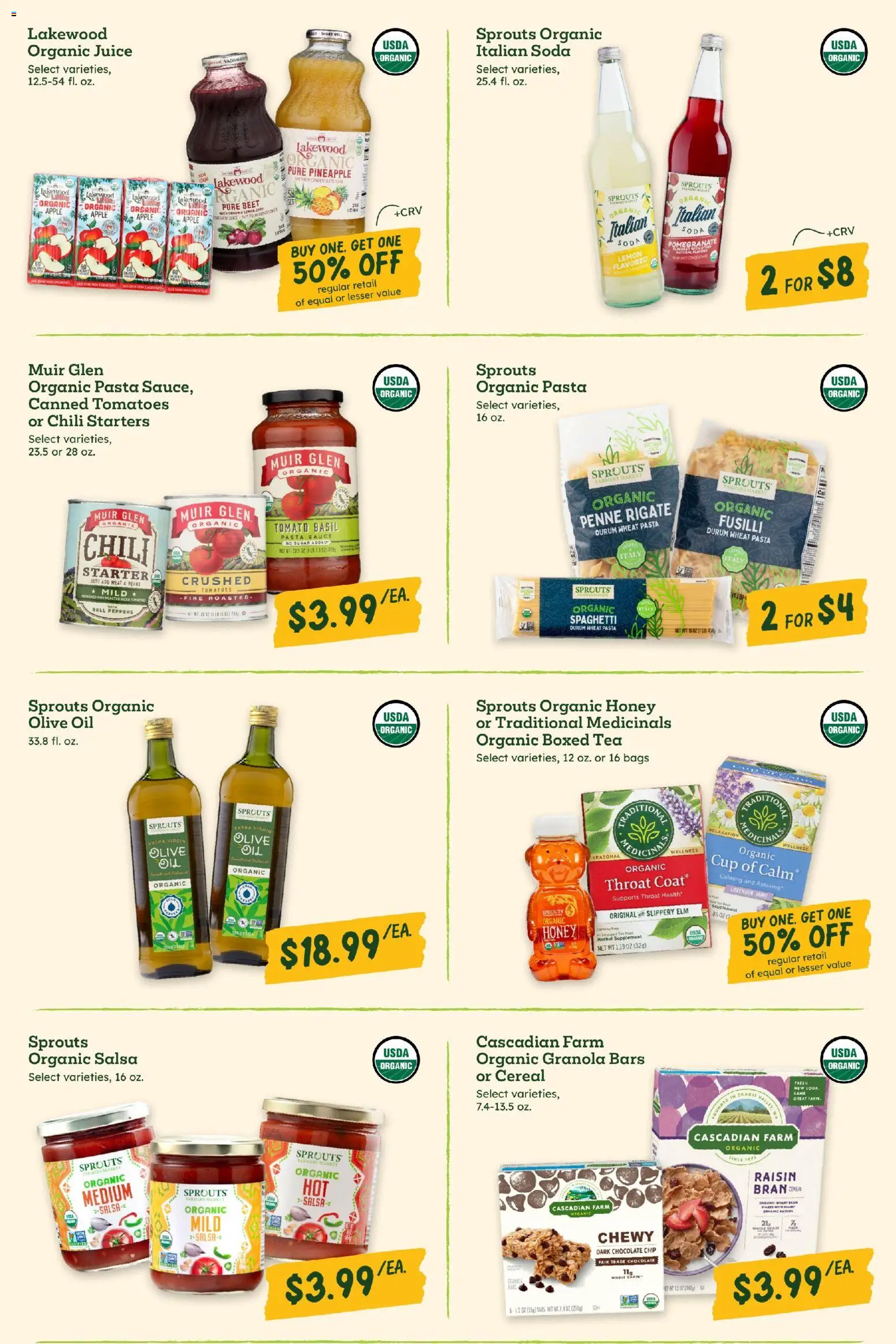 Sprouts Weekly Ad - valid from 26.12.2025 | Page: 8 | Products: Juice, Tomatoes, Pineapple, Chocolate Chip