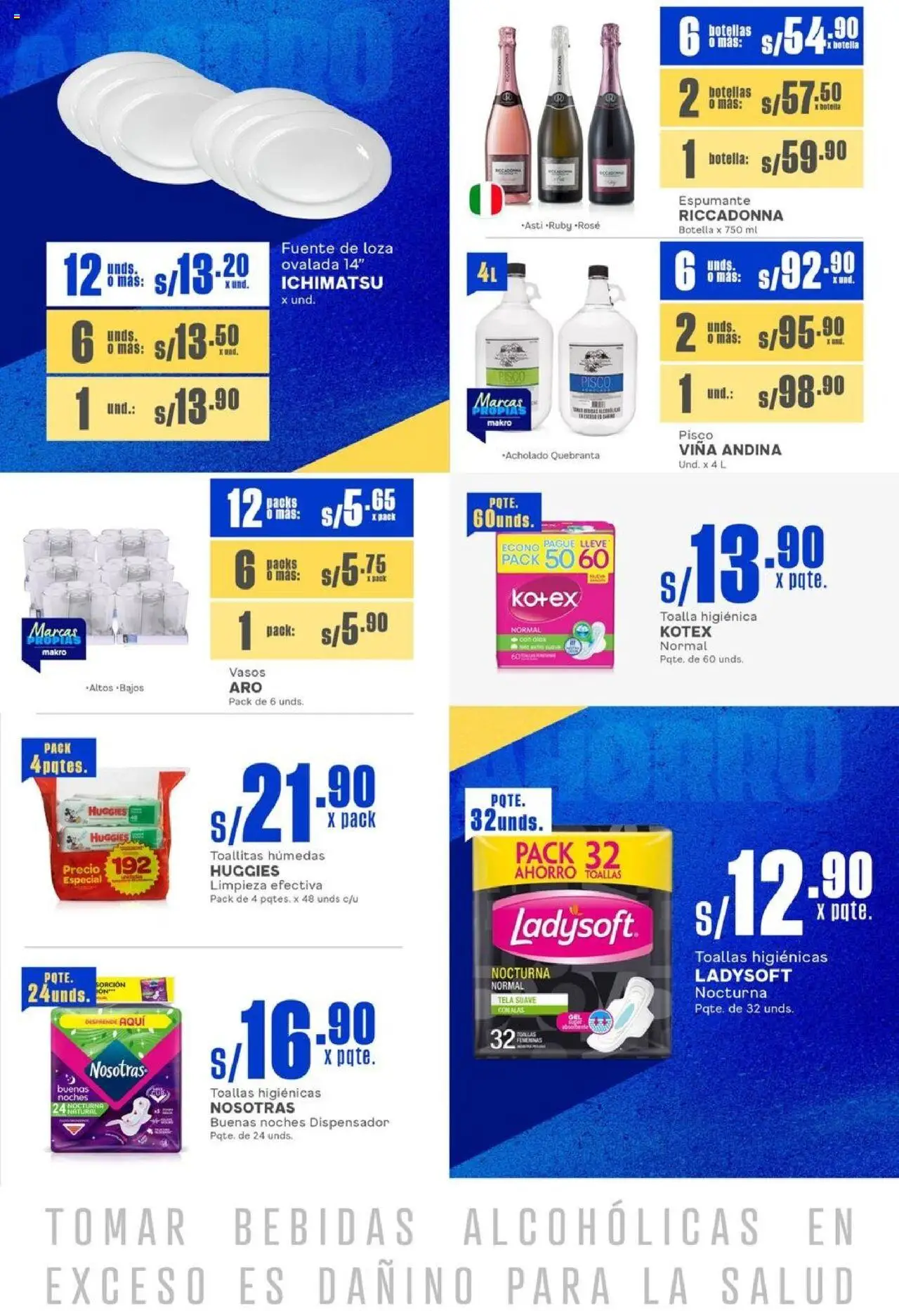 Catálogo Makro válido desde 25.09.2025 | Página: 19 | Productos: Toalla, Vasos