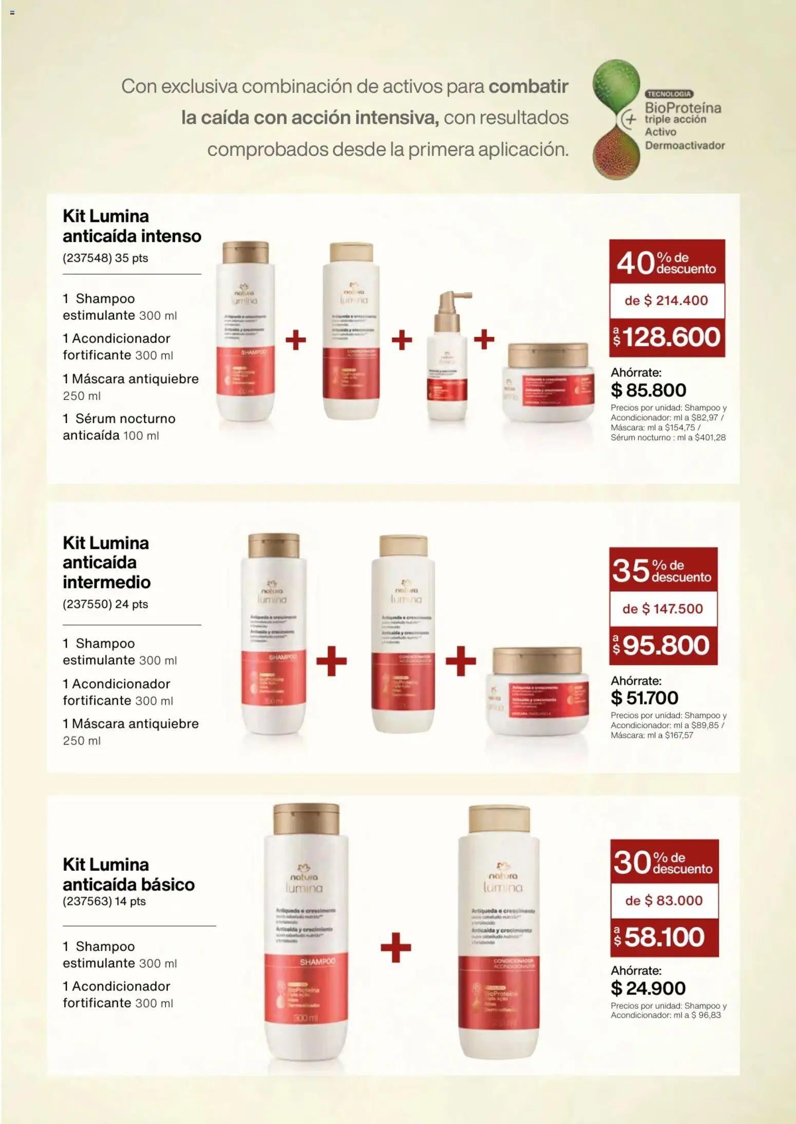 Natura revista - valida desde el 01.03.2026 | Página: 125 | Productos: Serum, Shampoo, Máscara, Acondicionador