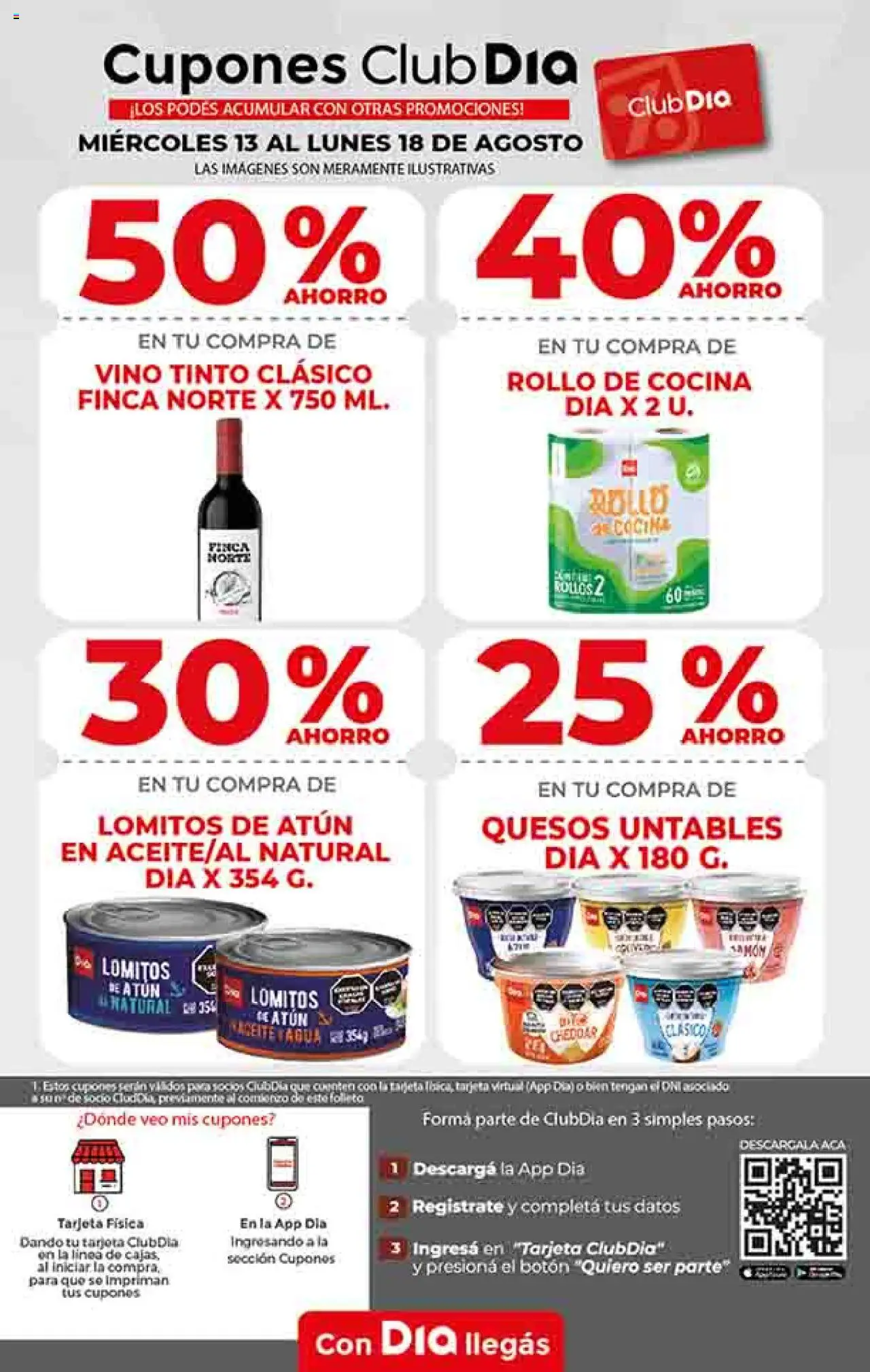 Supermercado DIA Ofertas │ válido desde el 13.08.2025 | Página: 6 | Productos: Cocina, Atún, Jamón, Vino