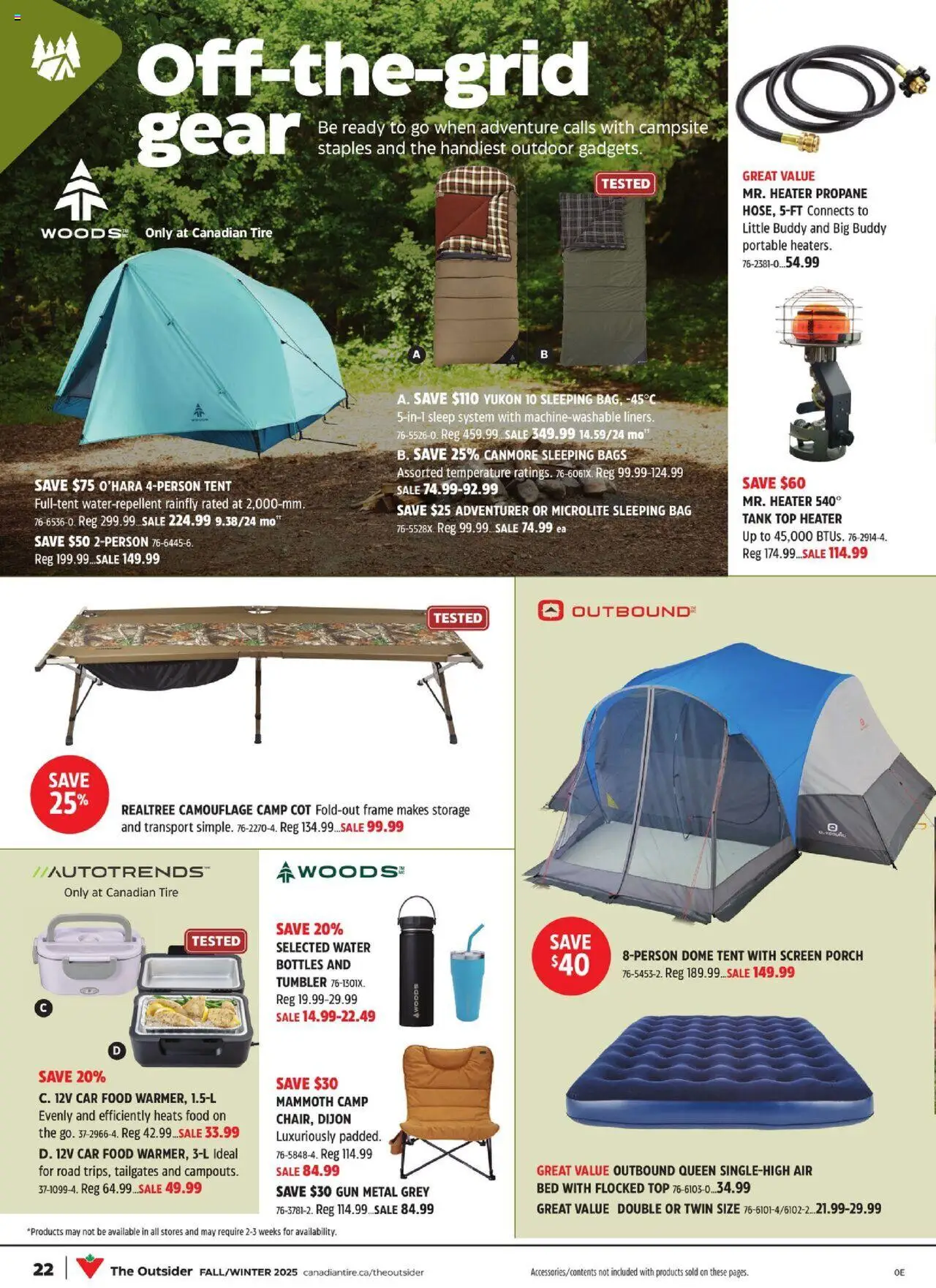 Canadian Tire flyer valid from 29.08.2025 | Page: 26 | Products: Bag, Bed, Tank top