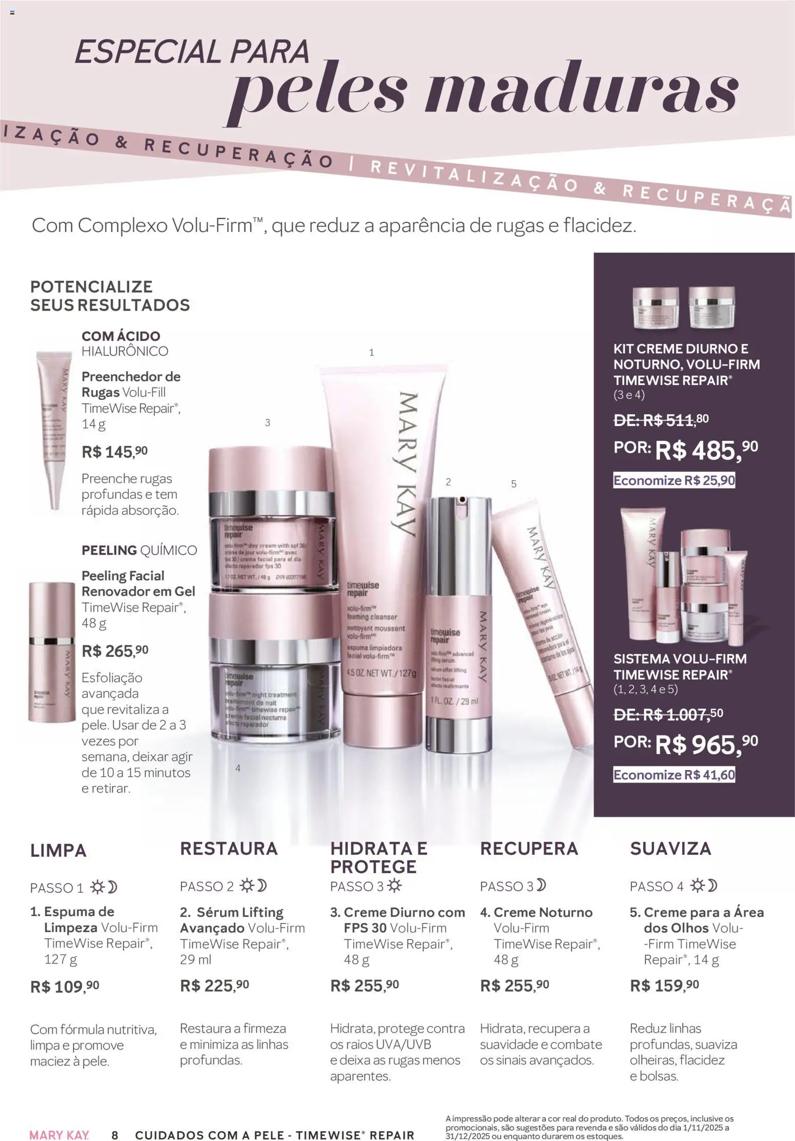 Mary Kay Folheto - válido de 01.11.2025 | Página: 8 | Produtos: Mesa, Sérum, Creme
