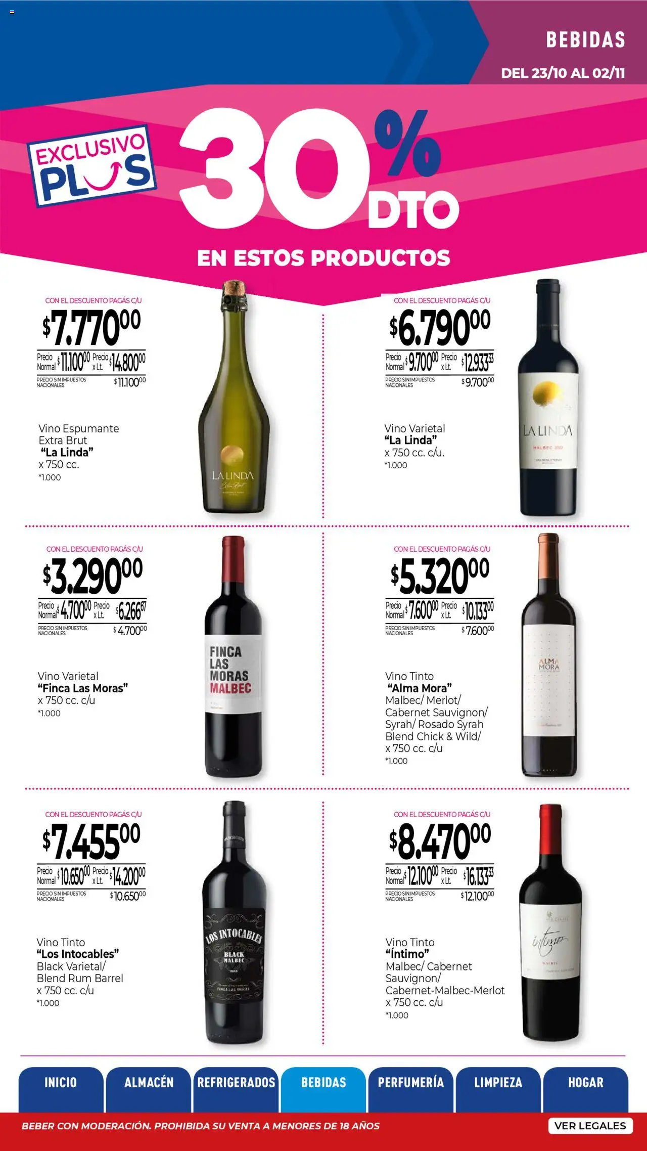 La Anonima catálogo │ válido desde el 23.10.2025 | Página: 27 | Productos: Vino