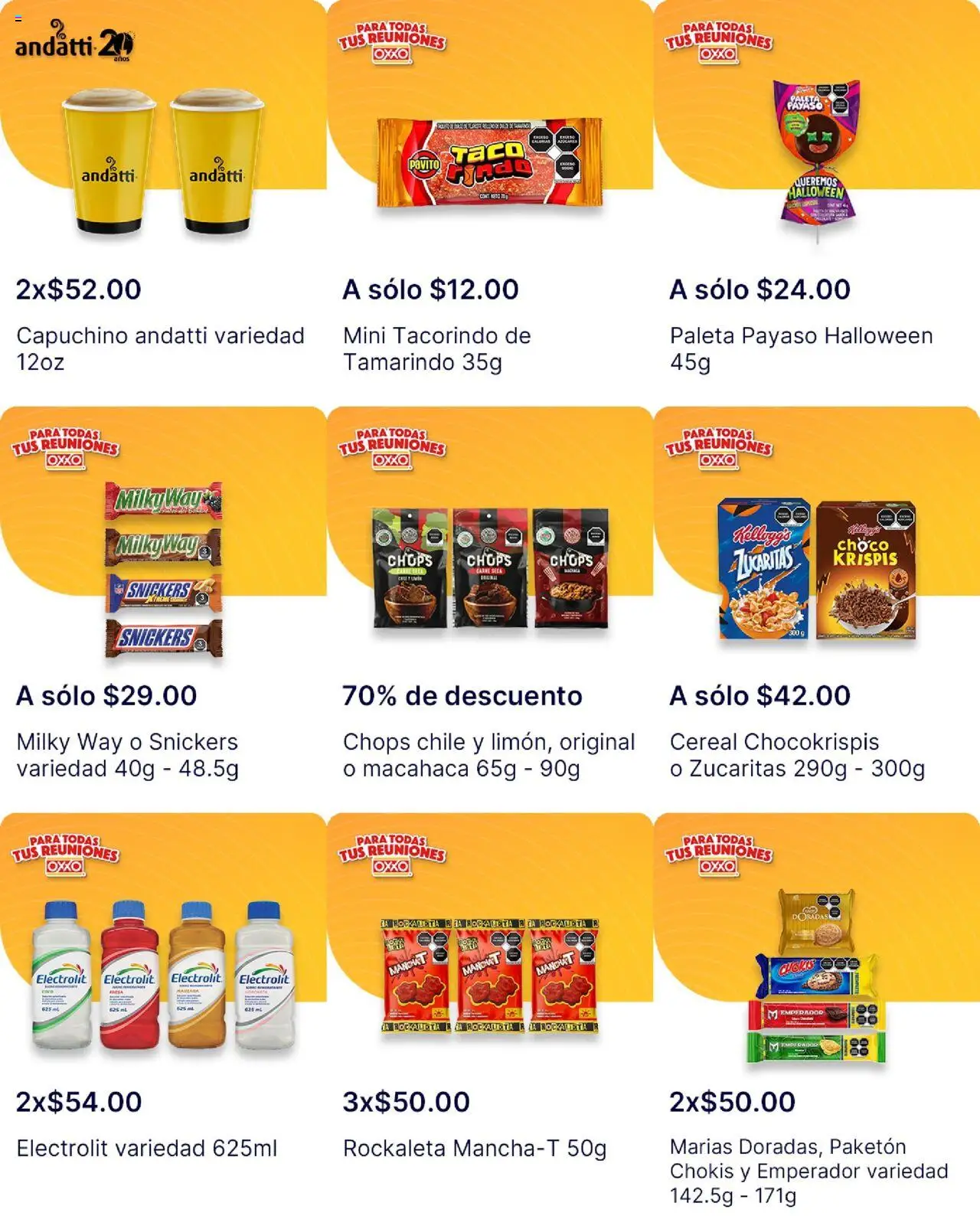 Nuevas ofertas de OXXO válidas en toda la República Mexicana desde el 21.08.2025. ¡Encuentra las mejores ofertas en OXXO - Folleto! | Página: 24 | Productos: Paleta, Manzana, Taco
