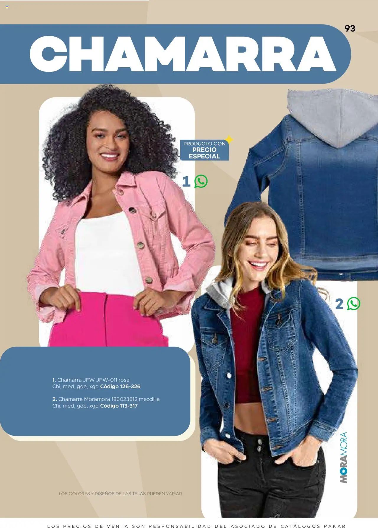 Nuevas ofertas de SC Pakar válidas en toda la República Mexicana desde el 31.01.2025. ¡Encuentra las mejores ofertas en SC Pakar catálogo Ropa! | Página: 93 | Productos: Chamarra
