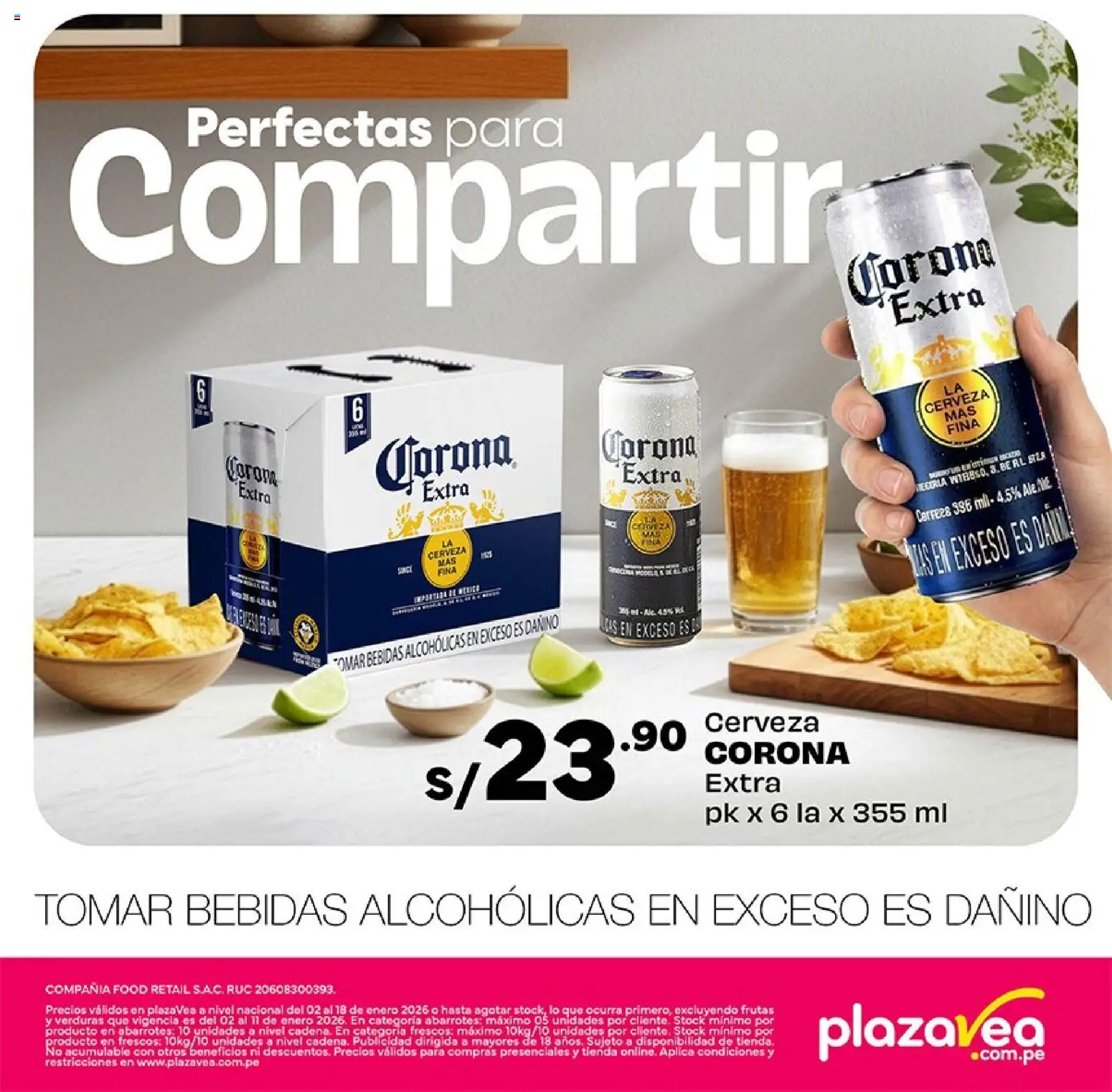 Catálogo Plaza Vea válido desde 02.01.2026 | Página: 8 | Productos: Cerveza