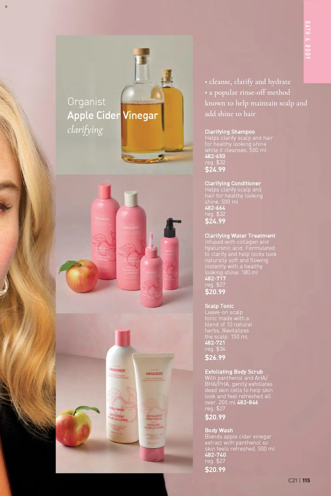 Avon flyer valid from 09.10.2025 | Page: 115 | Products: Shampoo, Conditioner, Body wash, Bath