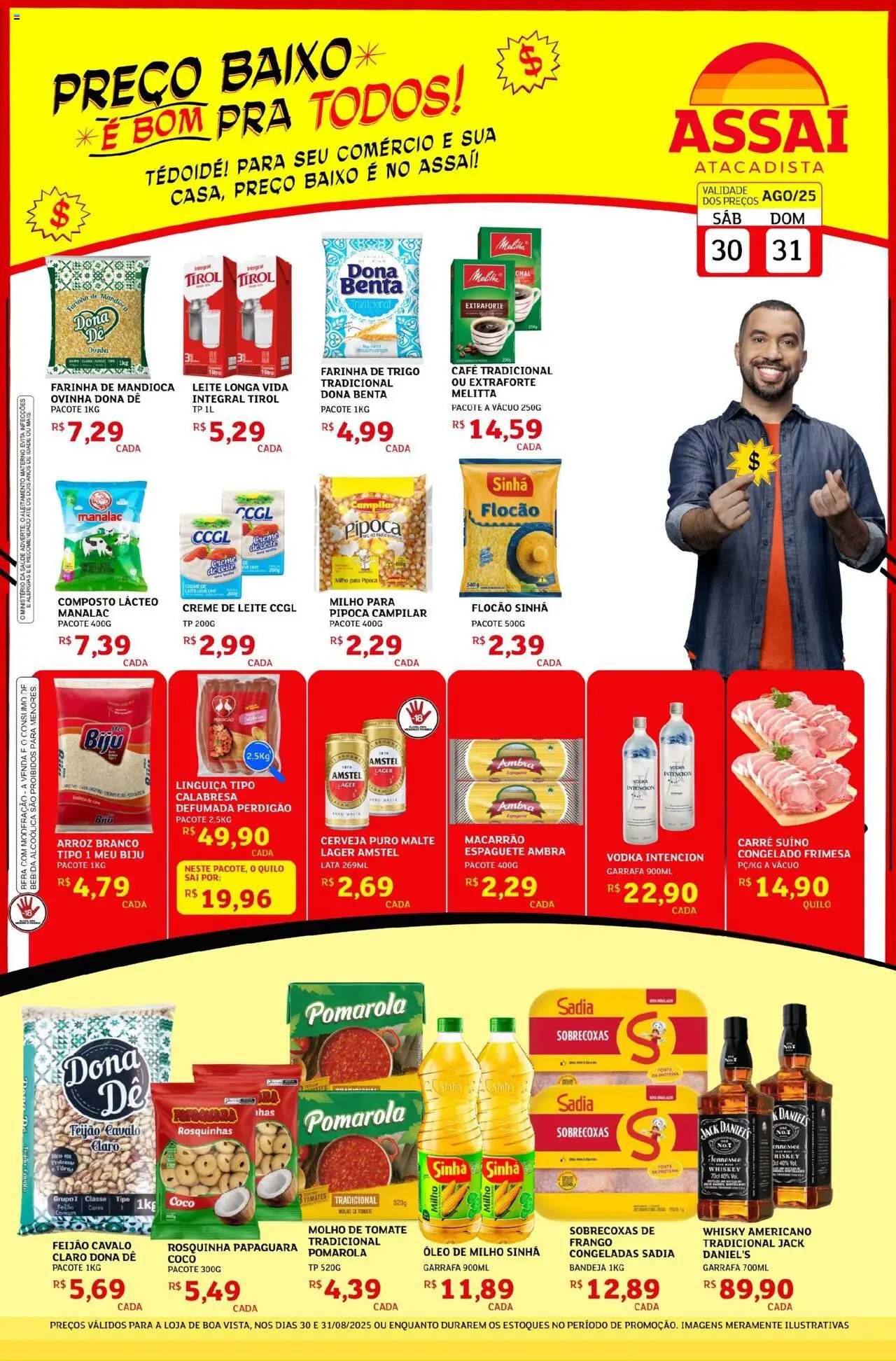 Assaí Atacadista Folheto - válido de 30.08.2025 | Página: 1 | Produtos: Coco, Tomates, Creme, Baixo