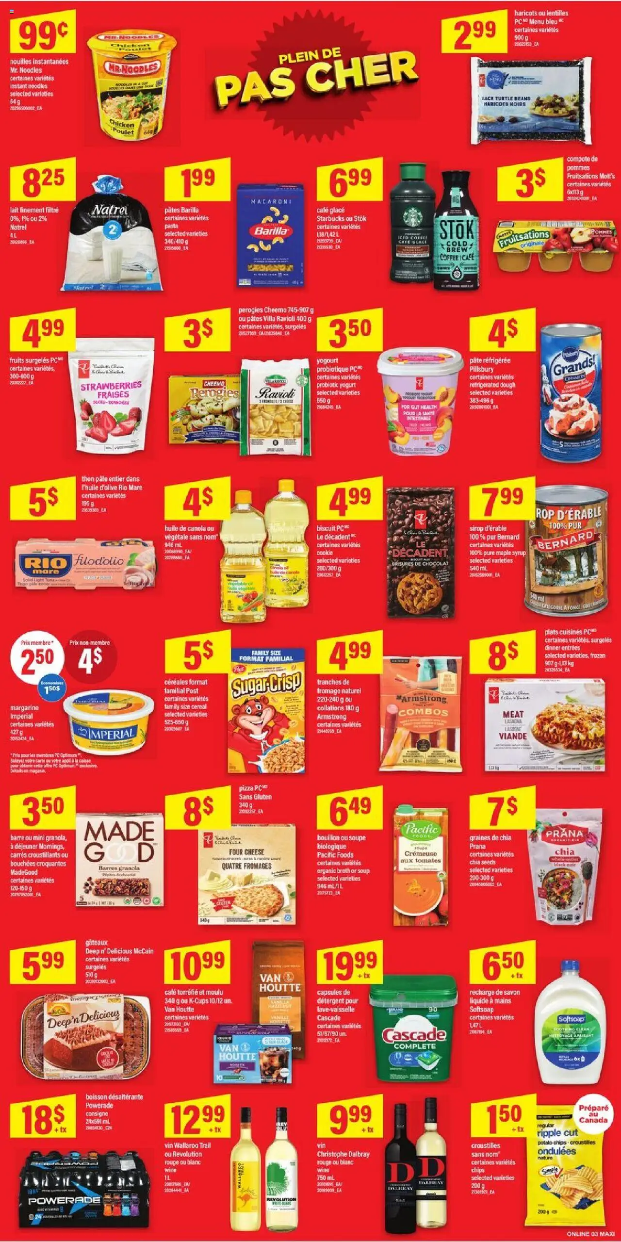 Maxi flyer valid from 23.10.2025 | Page: 8 | Products: Strawberries, Pasta, Yogurt, Coffee
