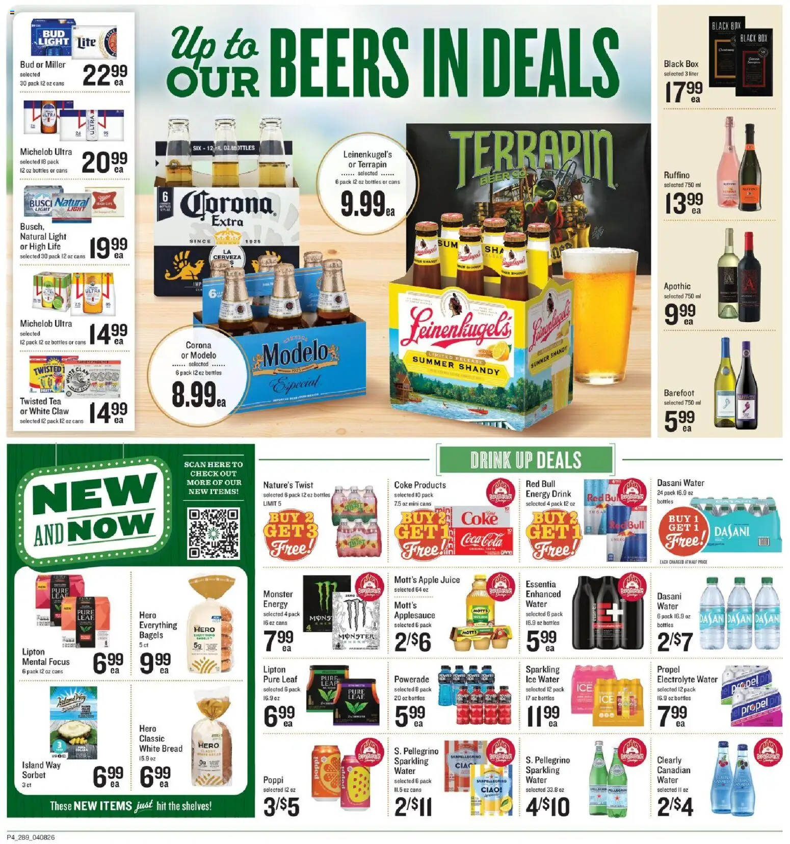 Lowes Foods Weekly Ad - GA - valid from 08.04.2026 | Page: 4 | Products: Box, Bread, Juice, Water