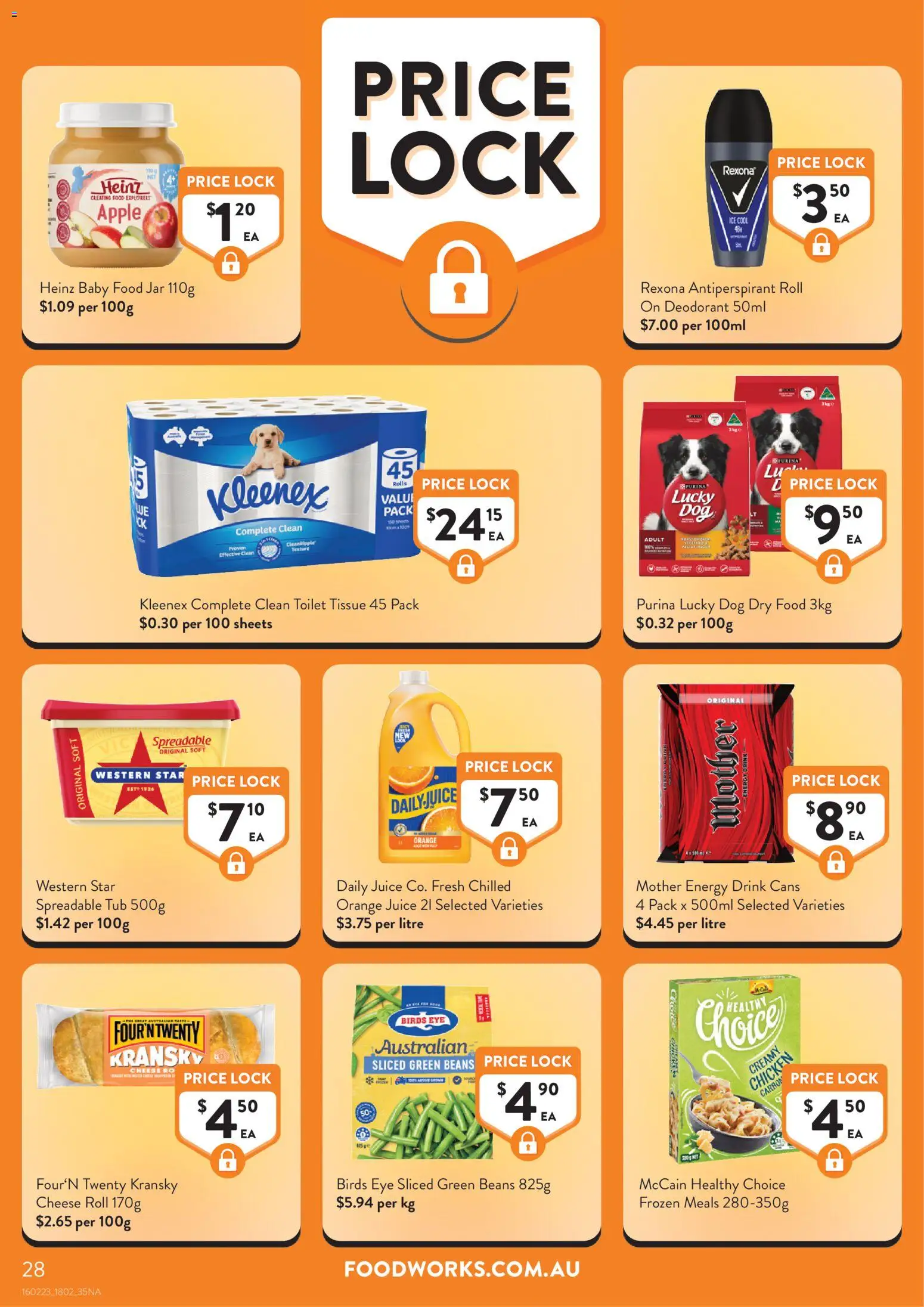 Foodworks catalogue - valid from 18.02.2026 | Page: 28 | Products: Cheese, Juice, Chicken, Baby food