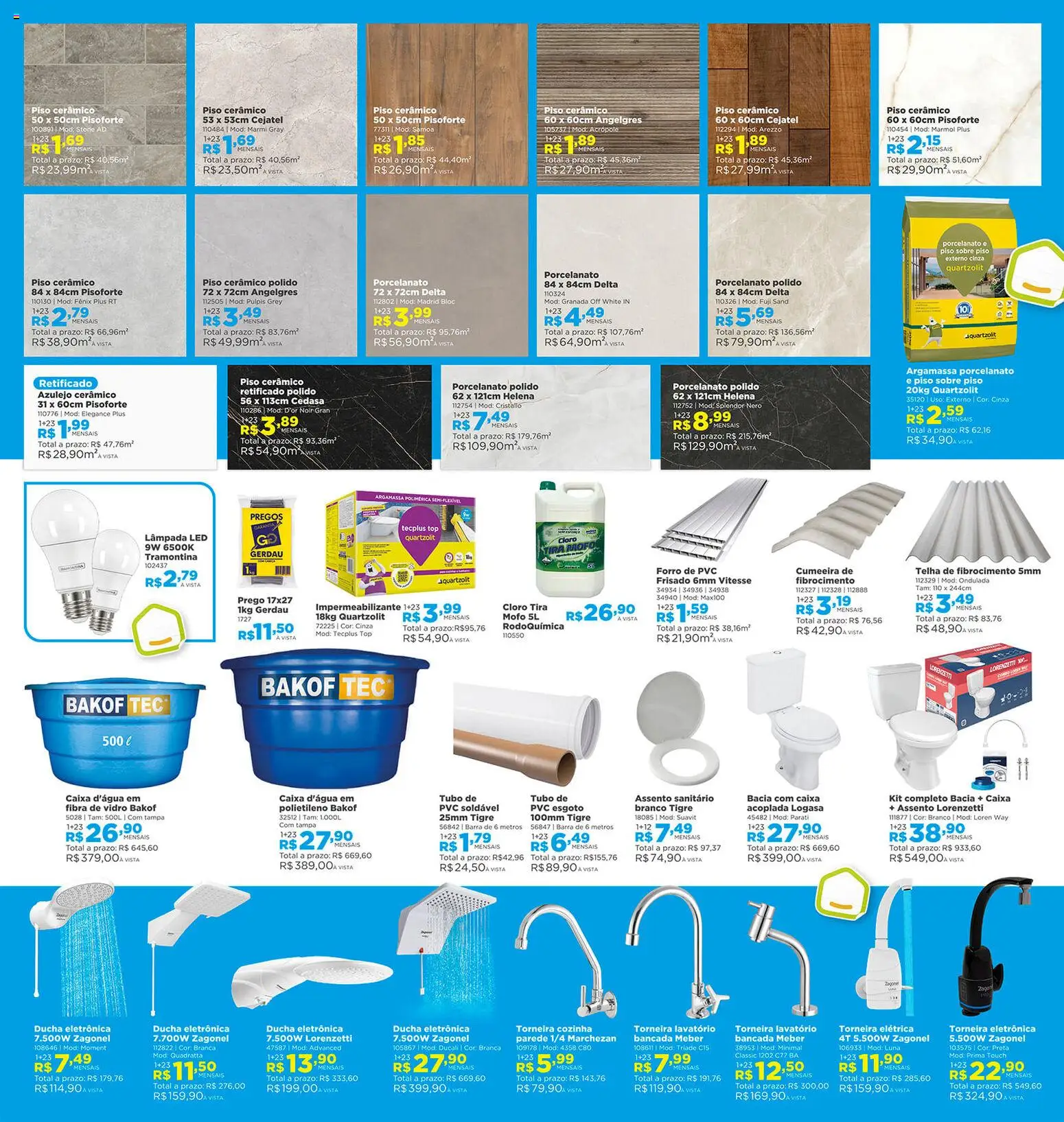 Lojas Solar Folheto - válido de 01.03.2026 | Página: 7 | Produtos: Ducha eletrônica, Cejatel, Impermeabilizante, Piso