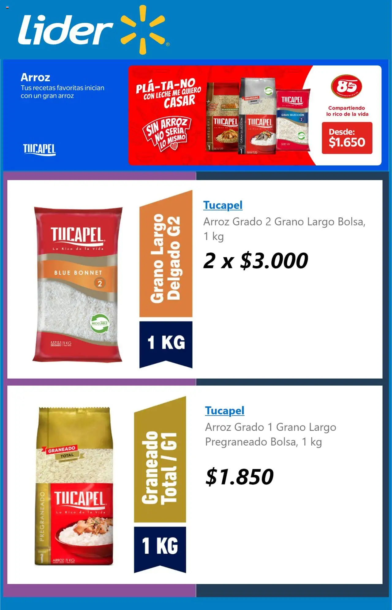 Lider ofertas  │ válido desde el 06.08.2025 | Página: 4 | Productos: Leche, Plátano, Arroz