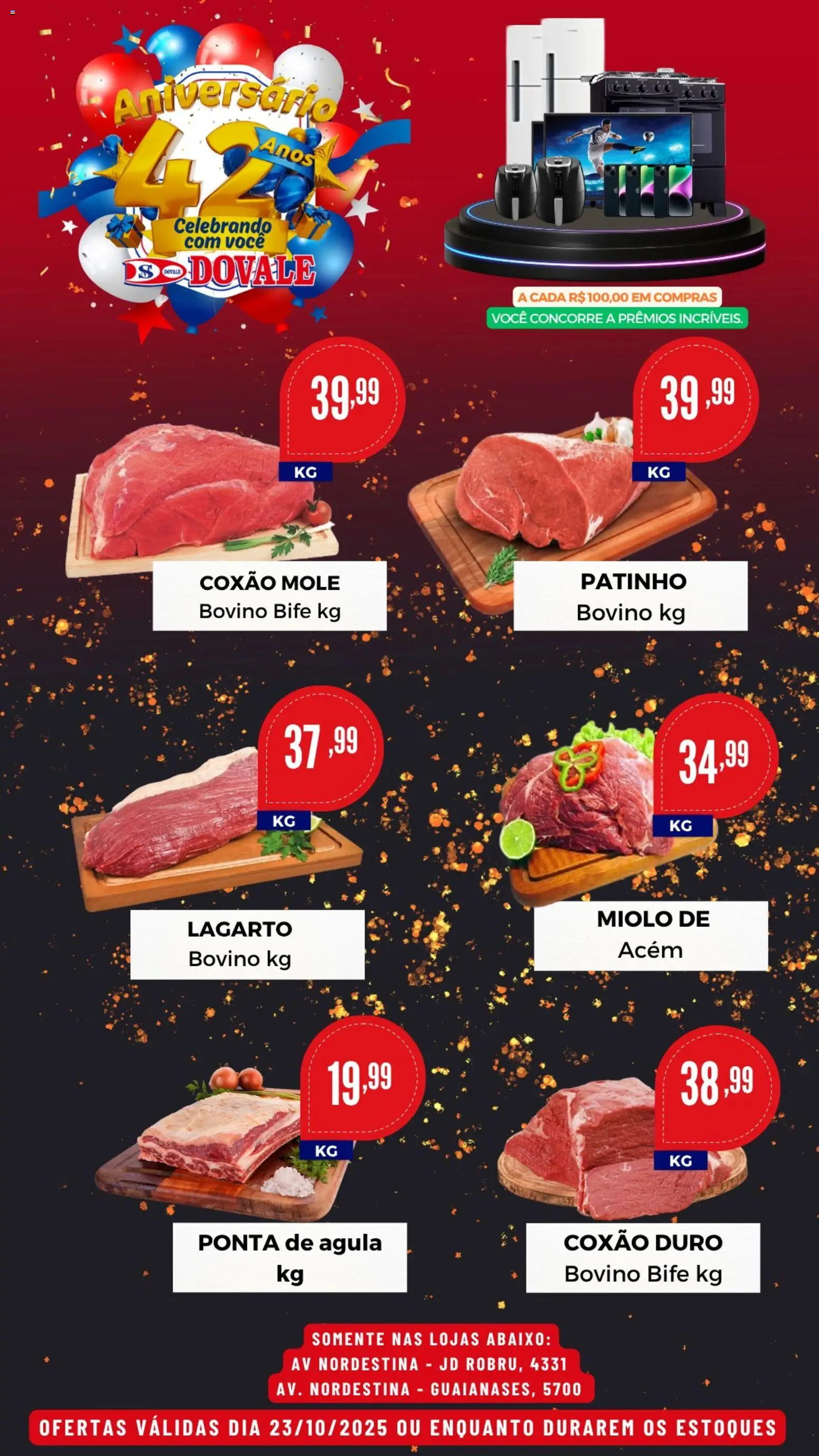 Dovale Folheto - válido de 23.10.2025 | Página: 1 | Produtos: Acém