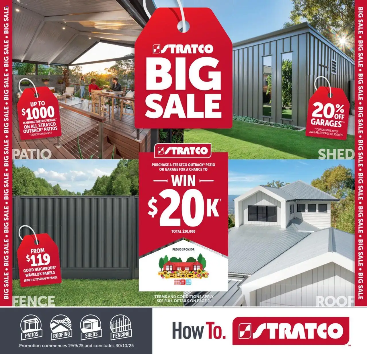 Stratco catalogue - valid from 19.09.2025 | Page: 1 | Products: Fence, Shed
