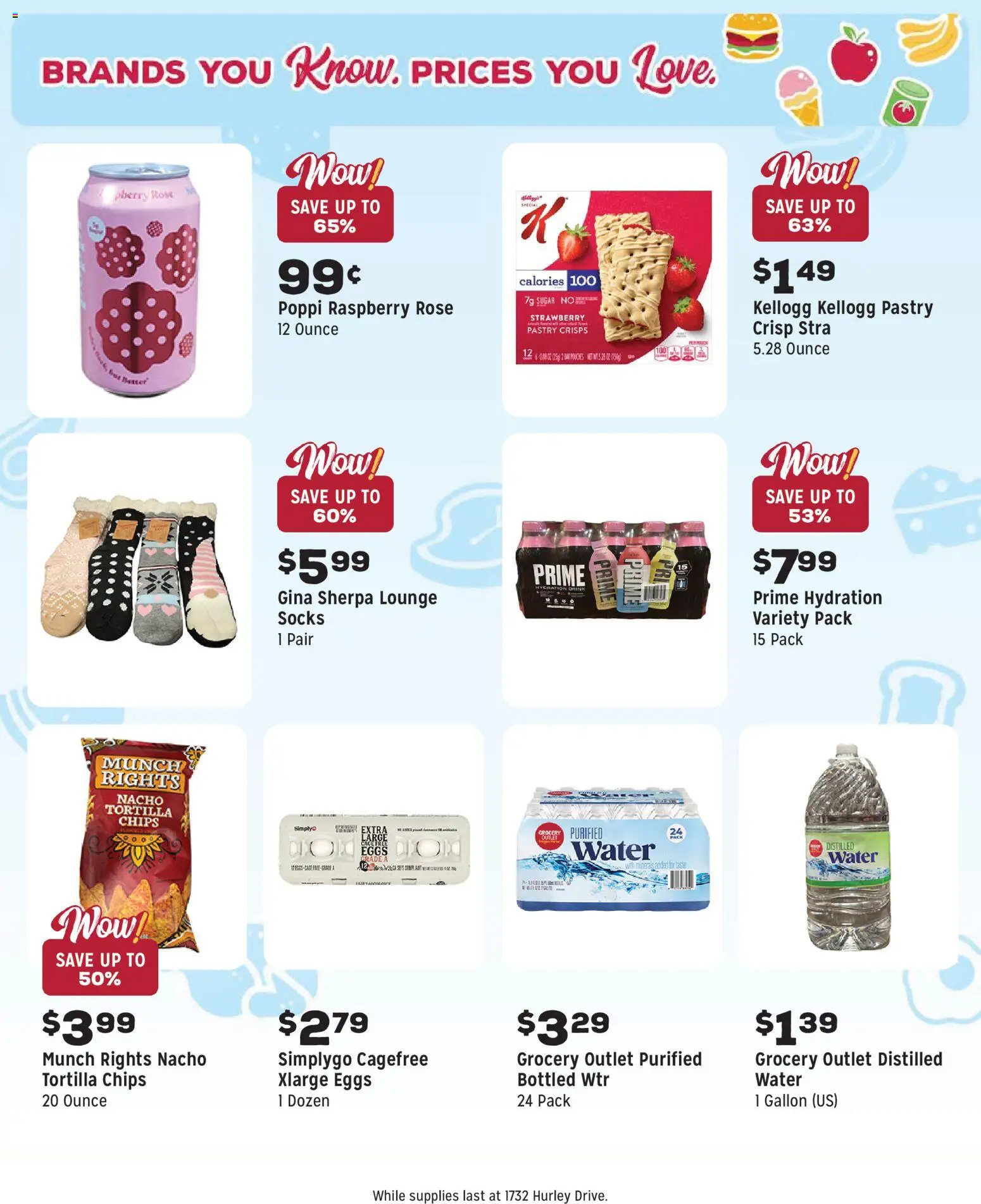 Grocery Outlet Weekly Ad - ID - valid from 10.12.2025 | Page: 11 | Products: Eggs, Chips, Water, Sugar