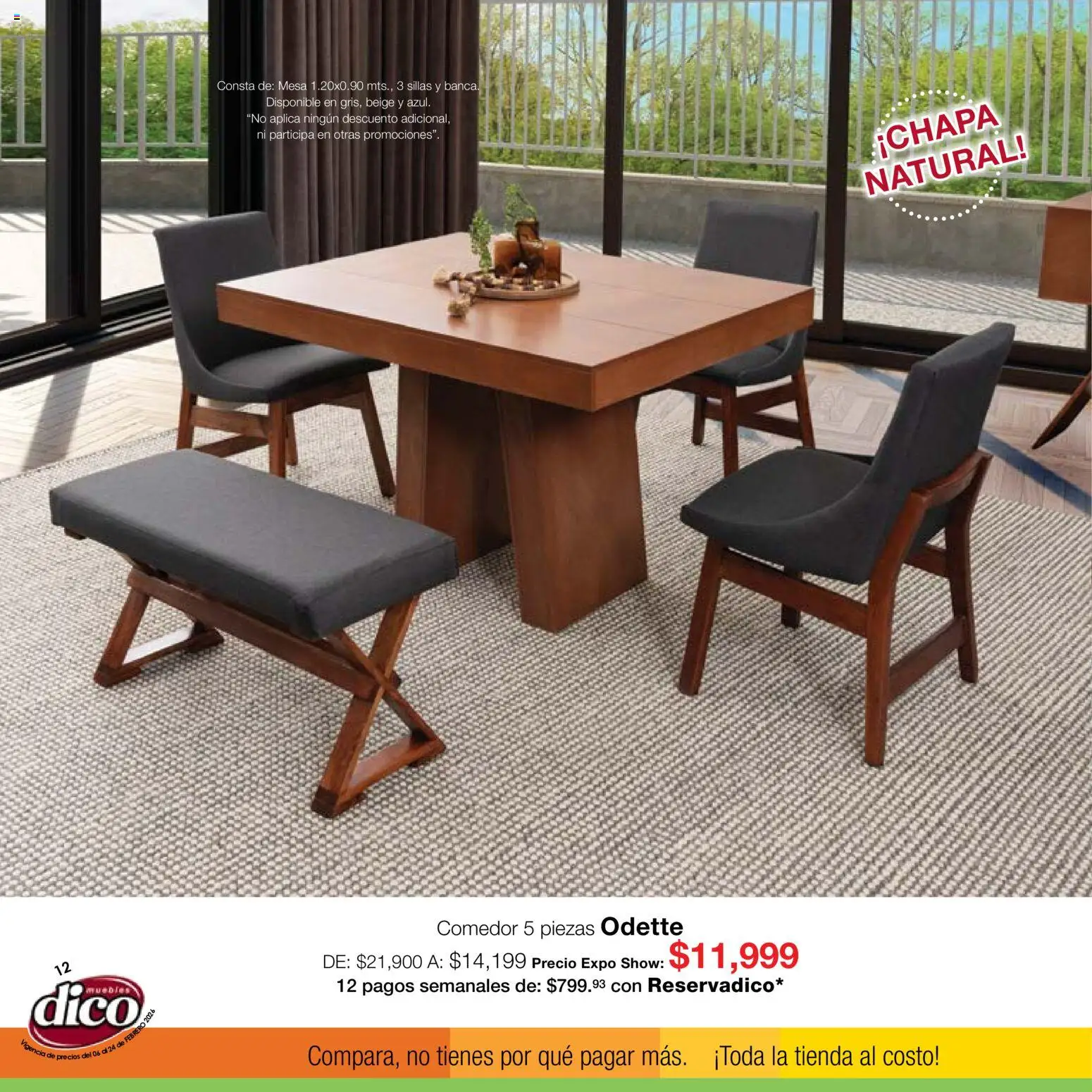 Nuevas ofertas de Muebles Dico válidas en toda la República Mexicana desde el 06.02.2026. ¡Encuentra las mejores ofertas en Muebles Dico catálogo Expo Show! | Página: 12