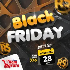 Supermercado Bem Barato Black Friday Anúncio - Pré-Visualização do folheto da loja Supermercado Bem Barato, válido de 26.11.2025