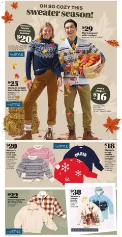 Preview of Women's fairisle mockneck sweater, Assorted, S-XL, #1542839. Also available in Plus size 1X-3X, $24, #1542857 from shop Giant Tiger valid from 15.10.2025 | Page: 9