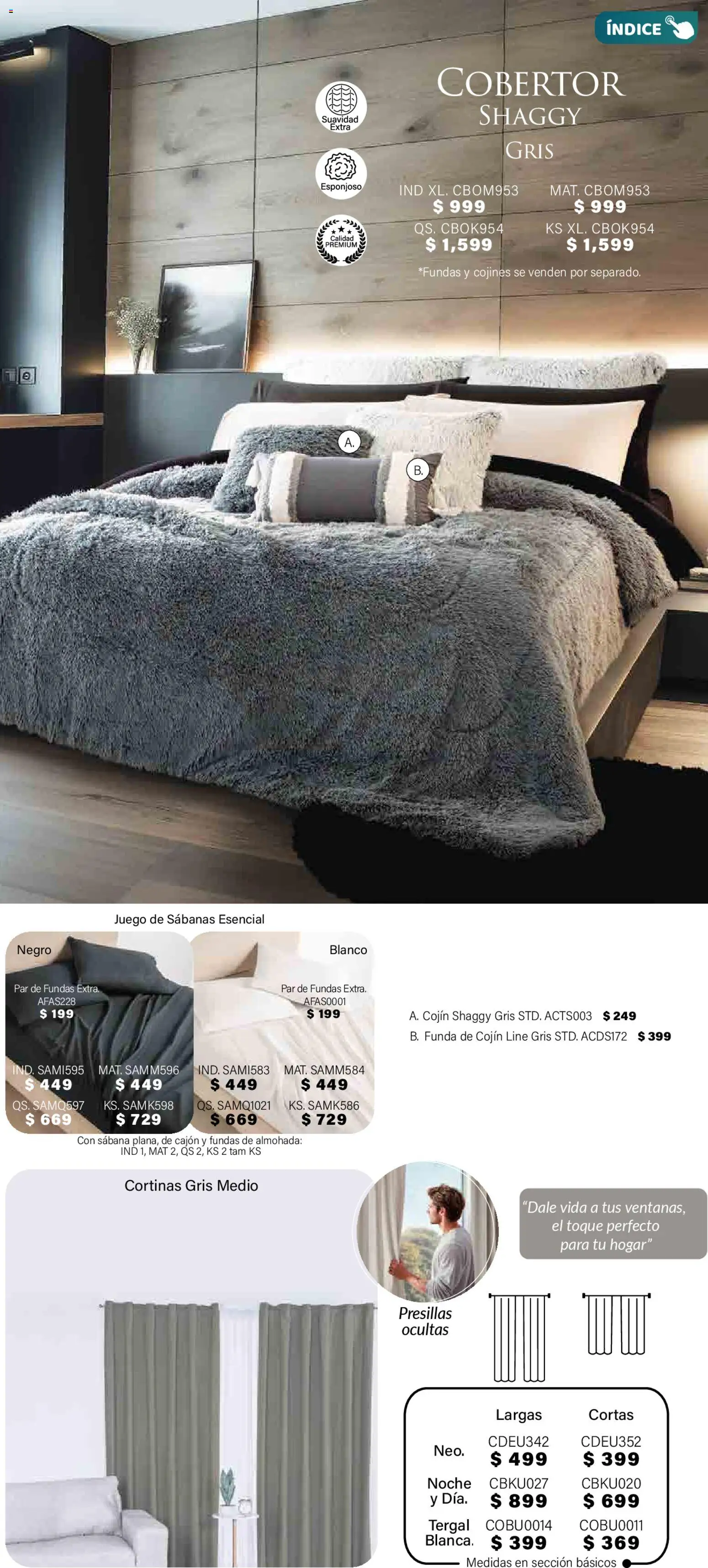 Nuevas ofertas de Colchas Concord válidas en toda la República Mexicana desde el 01.11.2025. ¡Encuentra las mejores ofertas en Colchas Concord Buen Fin! | Página: 348 | Productos: Cobertor, Almohada, Sabanas, Cortinas