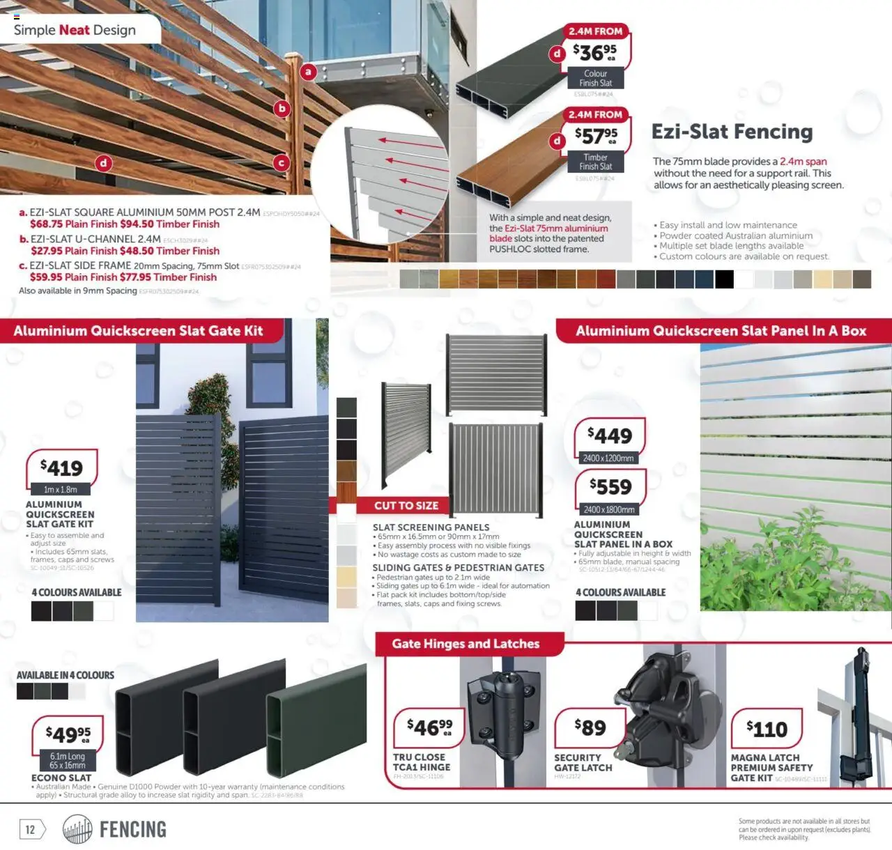 Stratco catalogue - valid from 27.06.2025 | Page: 12 | Products: Box, Gate, Powder
