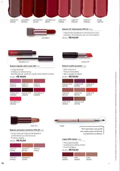 Natura - Ciclo 01/2026 - Pré-Visualização do folheto da loja Natura, válido de 26.12.2025 | Página: 70