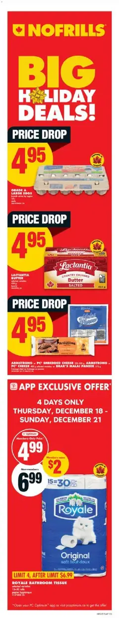 Preview of No Frills weekly flyer / circulaire from shop No Frills valid from 18.12.2025