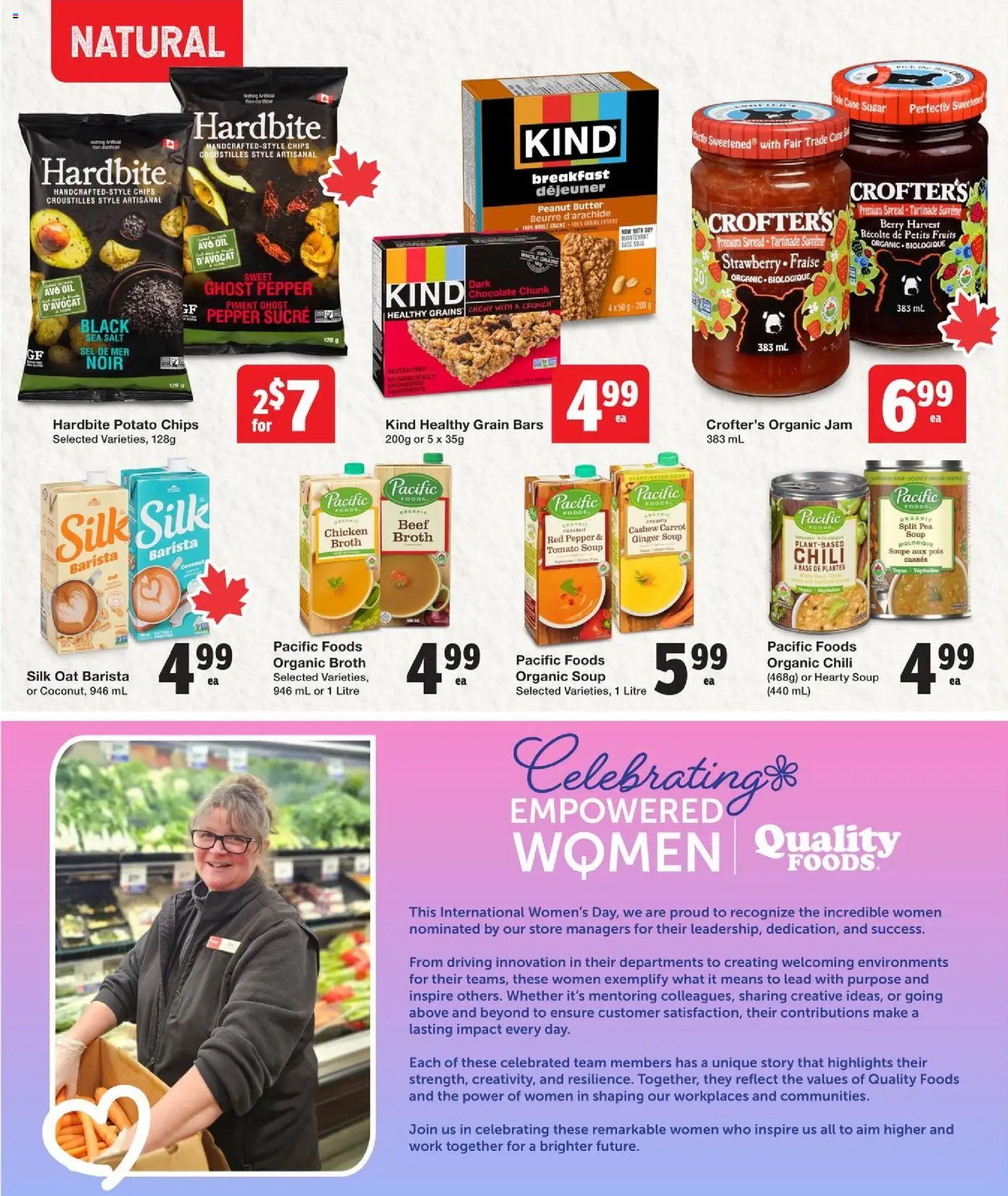 Quality Foods flyer valid from 05.03.2026 | Page: 15 | Products: Butter, Oil, Chocolate, Chicken