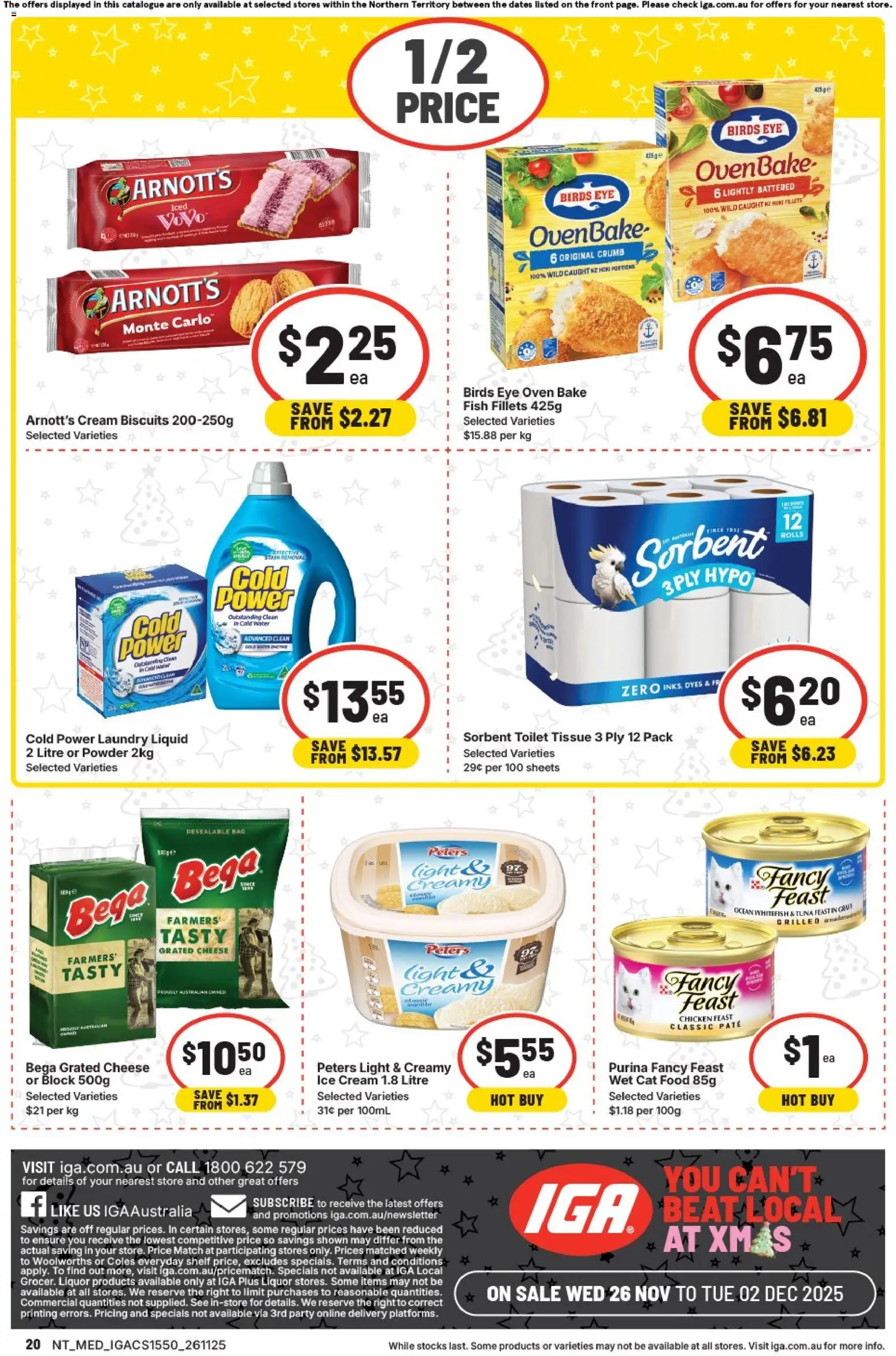 IGA catalogue - valid from 26.11.2025 | Page: 16 | Products: Cheese, Cream, Biscuits, Bag