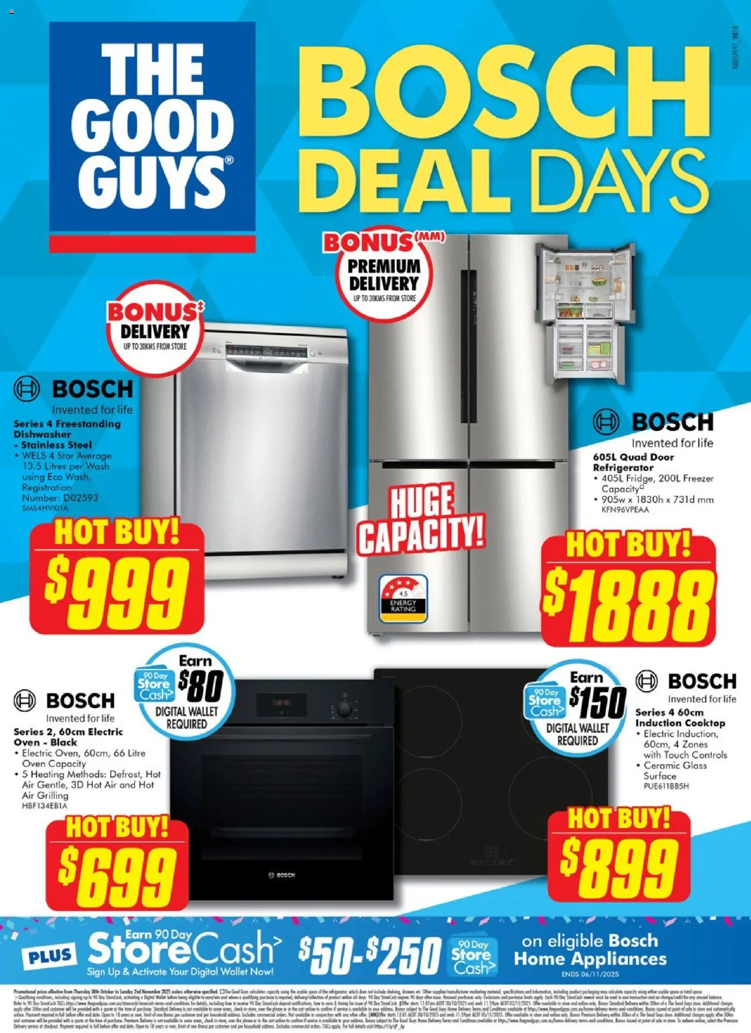 The Good Guys catalogue - valid from 29.10.2025 | Page: 1 | Products: Door, Wallet, Freezer, Dishwasher