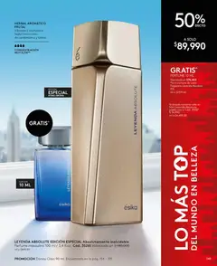 Ésika catálogo -  Vista previa de la revista de la tienda Ésika valido desde el 13.03.2026 | Página: 145 | Productos: Perfume, Top, Fragancia