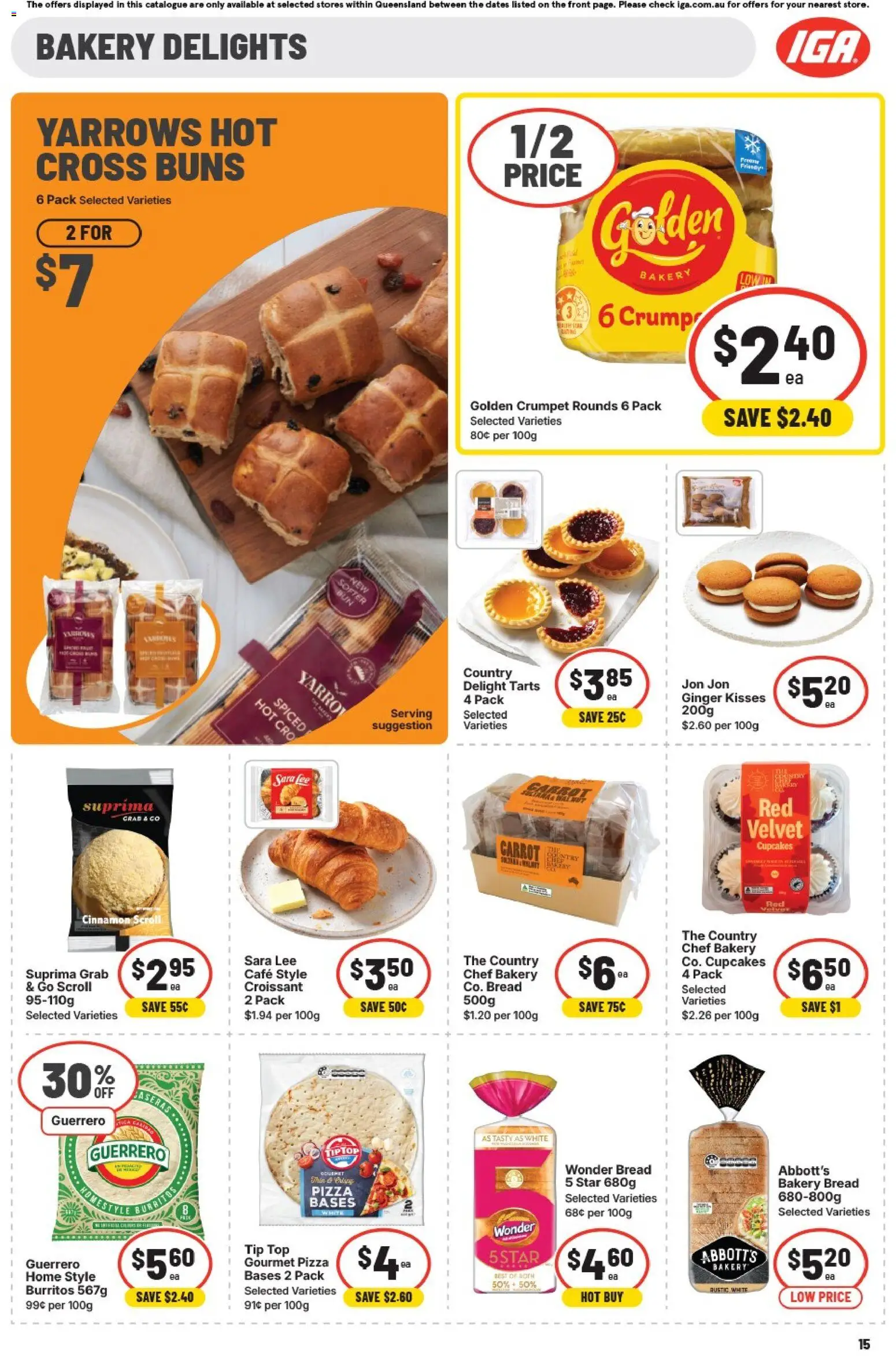 IGA catalogue - valid from 25.02.2026 | Page: 20 | Products: Bread, Ginger, Pizza, Bakery