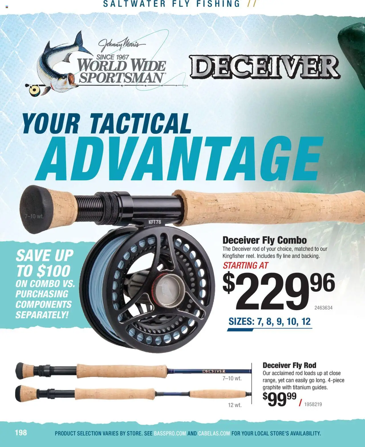 Cabela's Saltwater Specialist 25 - valid from 01.01.2025 | Page: 198 | Products: Fly Rod, Fly Line, Rod