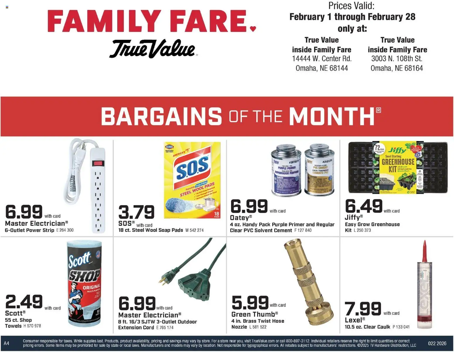 Family Fare True Value Ad - valid from 31.01.2026 | Page: 4 | Products: Soap, Pads