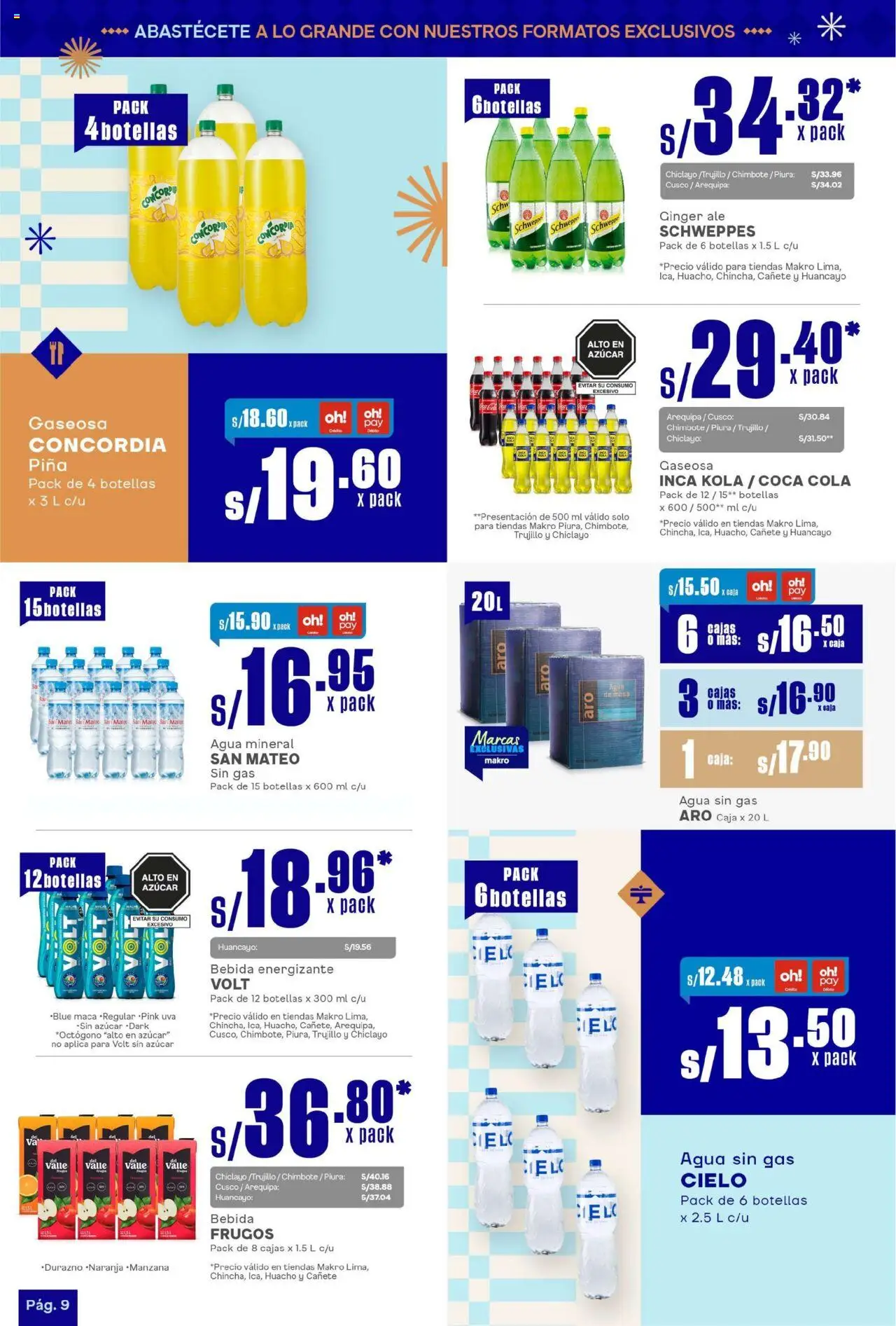 Catálogo Makro válido desde 31.07.2025 | Página: 9 | Productos: Mesa, Caja, Piña