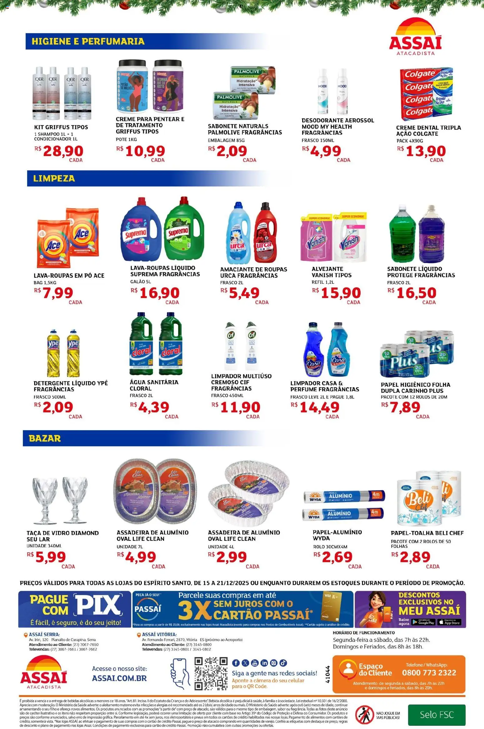 Assaí Atacadista Folheto - válido de 15.12.2025 | Página: 4 | Produtos: Celular, Assadeira, Creme dental, Câmera