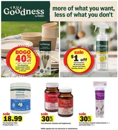 Preview of Meijer weekly ads valid from 29.10.2025 | Page: 17 | Products: CoQ10, Protein Powder, Powder, Lemon
