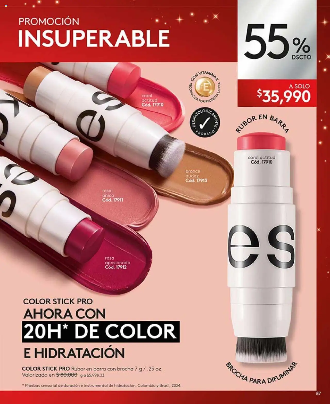 Ésika revista - valida desde el 14.10.2025 | Página: 87 | Productos: Rubor, Brocha