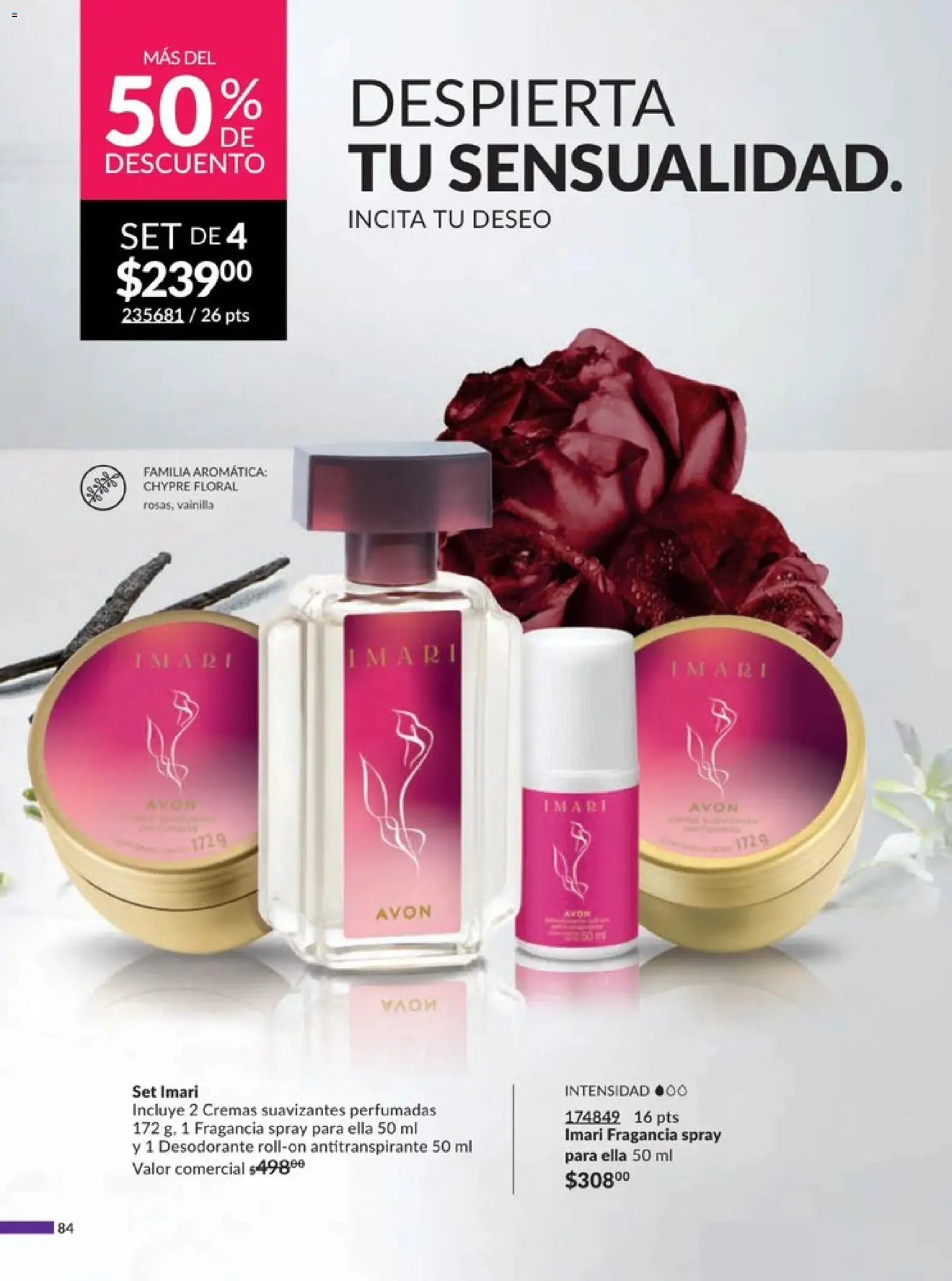 Nuevas ofertas de AVON válidas en toda la República Mexicana desde el 20.12.2025. ¡Encuentra las mejores ofertas en AVON campaña 1 2026! | Página: 90 | Productos: Desodorante, Antitranspirante, Fragancia