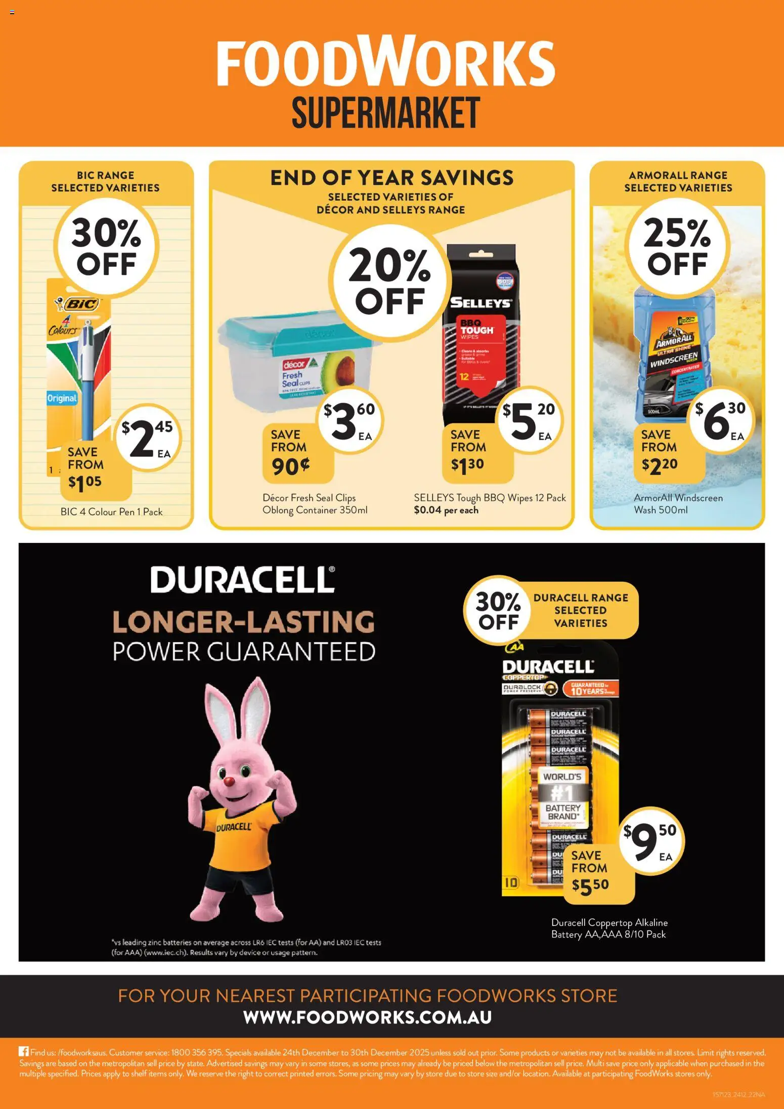 Foodworks catalogue - valid from 24.12.2025 | Page: 22 | Products: Shelf, Battery, Batteries, Zinc