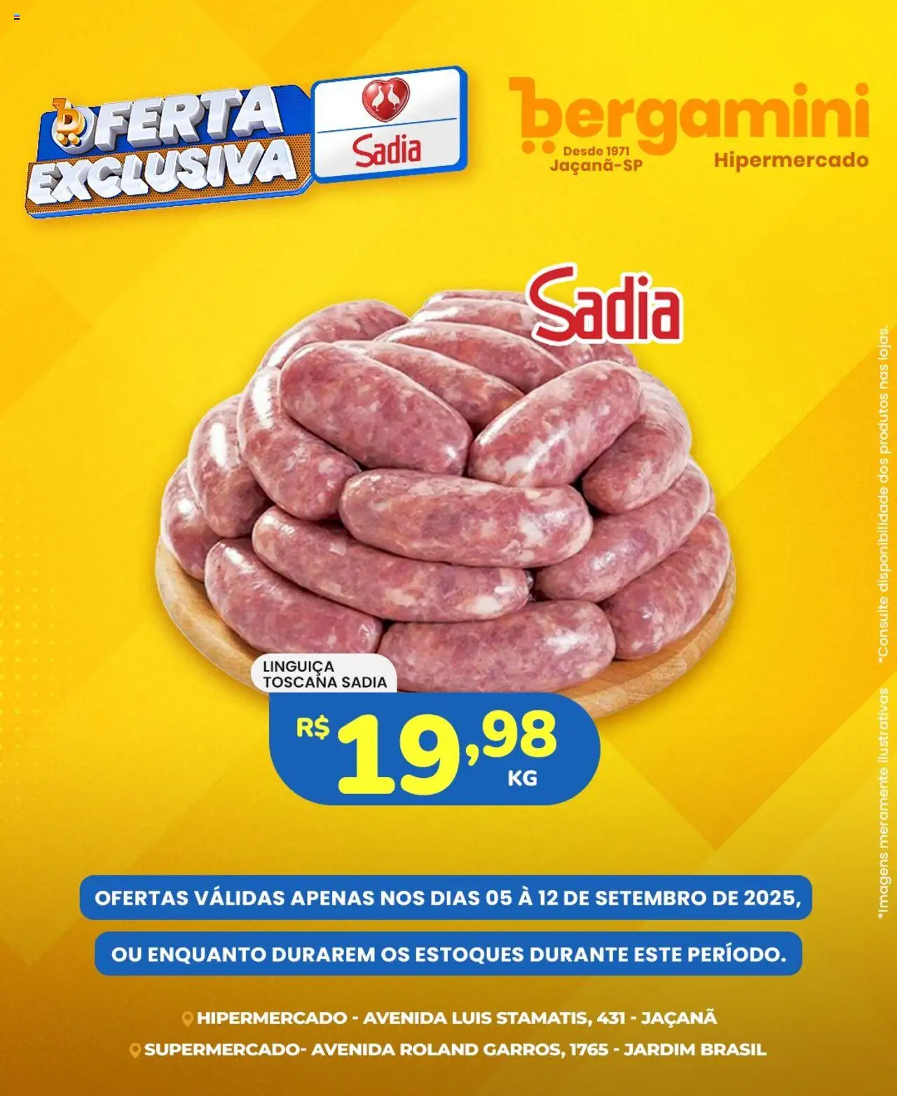 Supermercado Bergamini Folheto - válido de 05.09.2025 | Página: 3 | Produtos: Linguiça