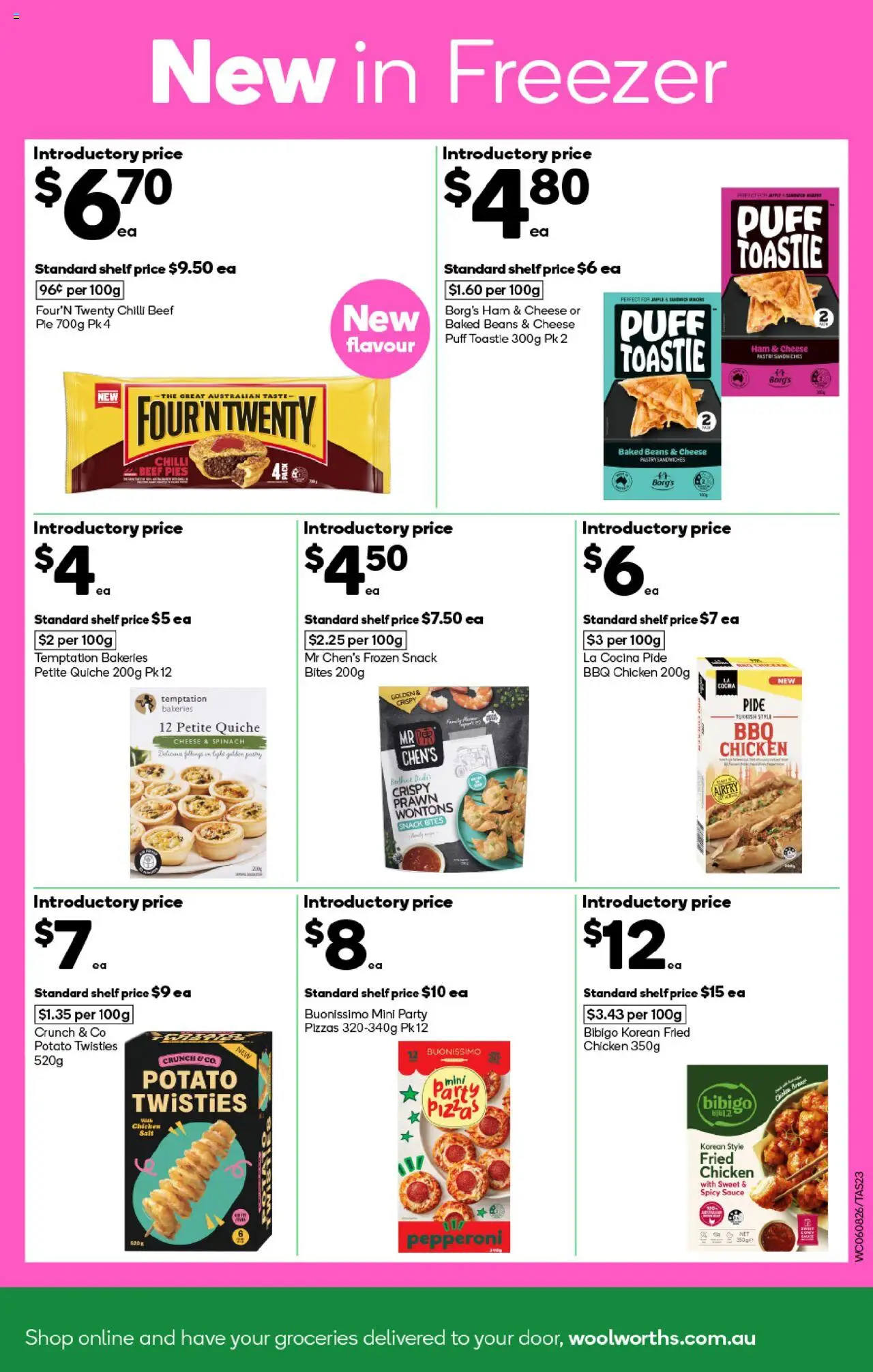 Woolworths catalogue - valid from 06.08.2025 | Page: 23 | Products: Chicken, Beef, Pastry, Freezer