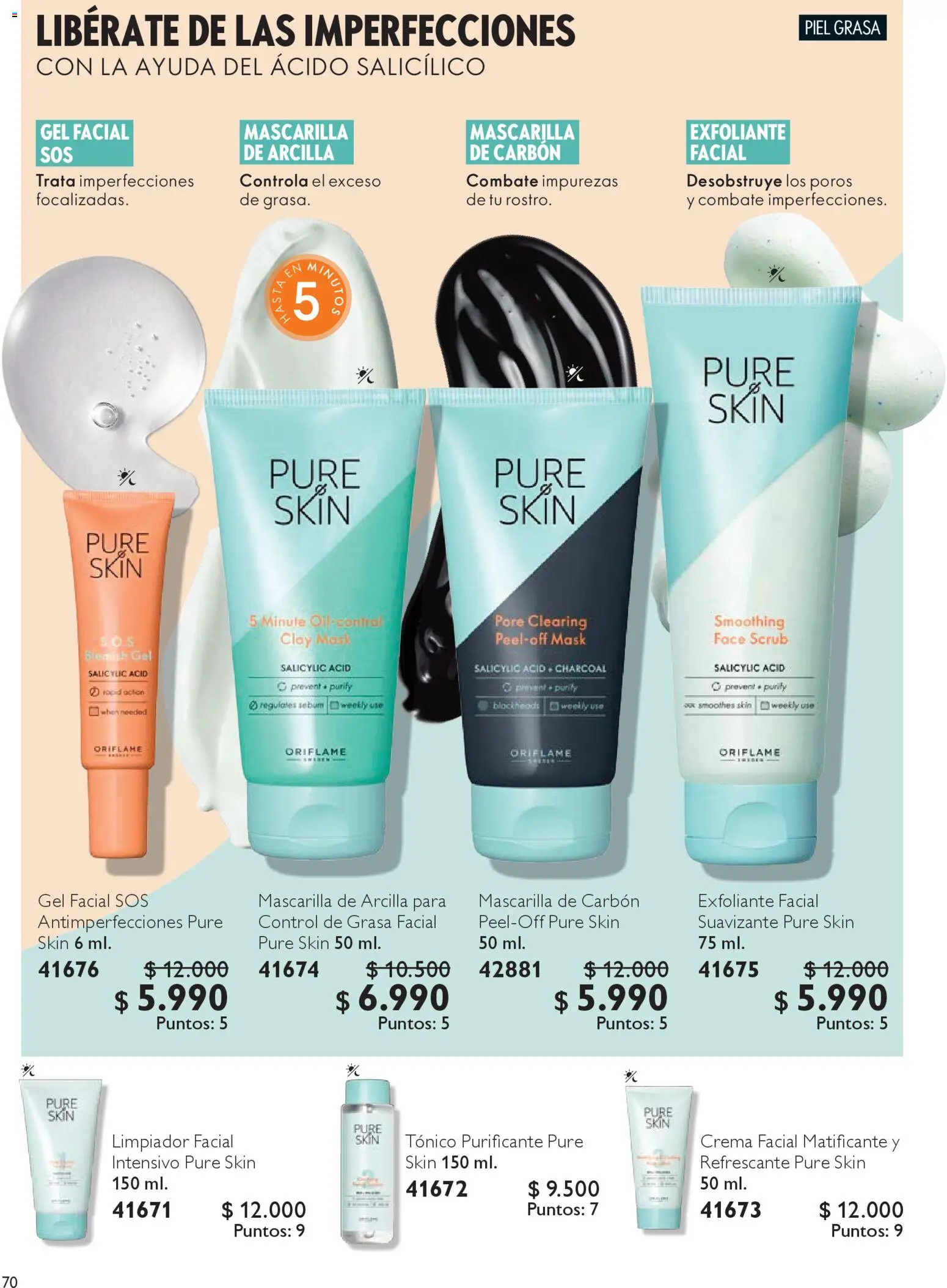 Oriflame catálogo │ válido desde el 25.10.2025 | Página: 70 | Productos: Suavizante, Limpiador, Limpiador facial, Crema
