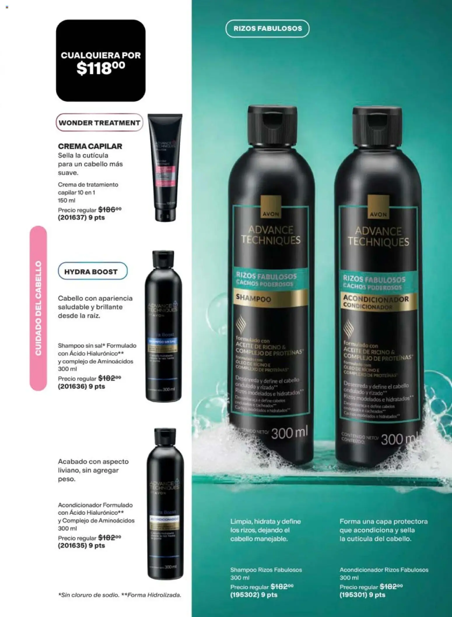 Nuevas ofertas de AVON válidas en toda la República Mexicana desde el 08.05.2026. ¡Encuentra las mejores ofertas en AVON campaña 8 2026! | Página: 177 | Productos: Crema, Aceite, Acondicionador