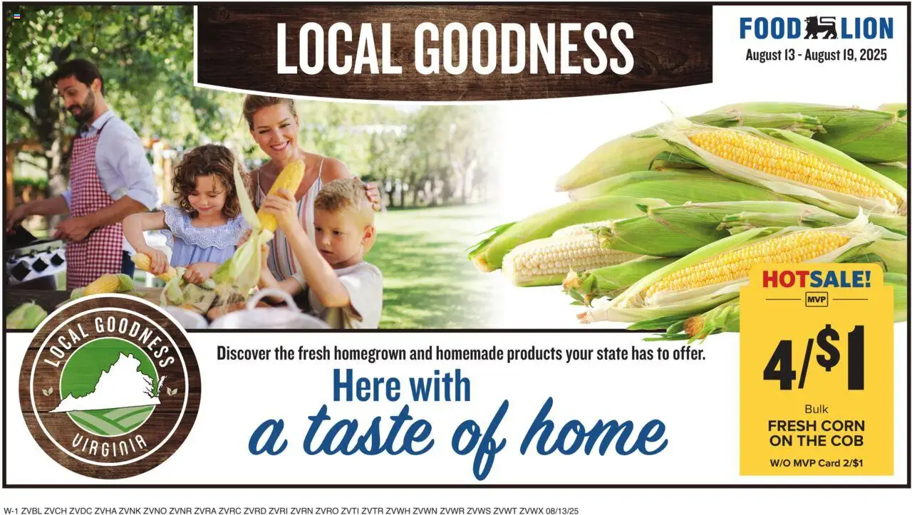 Food Lion Weekly Ad - valid from 13.08.2025 | Page: 15 | Products: Corn