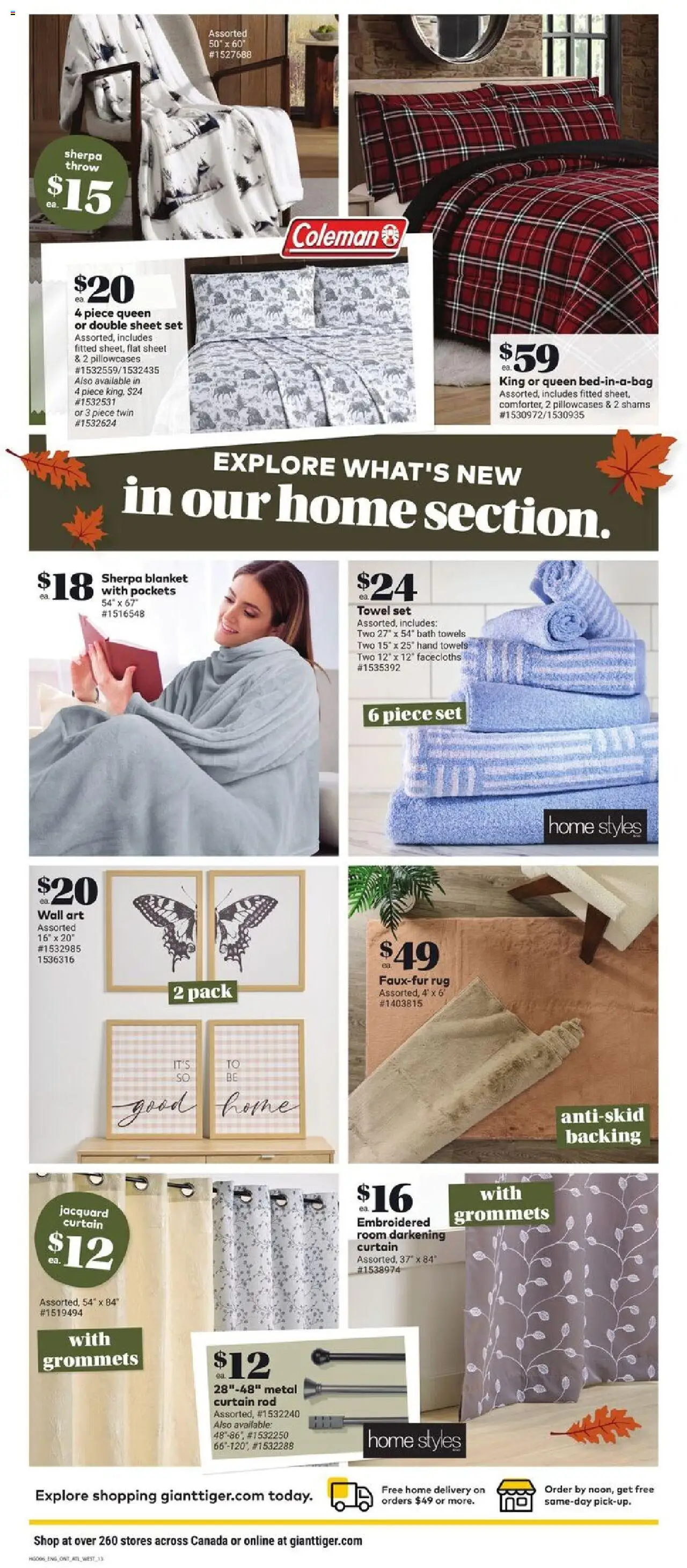 Giant Tiger flyer valid from 10.09.2025 | Page: 15 | Products: Blanket, Bath